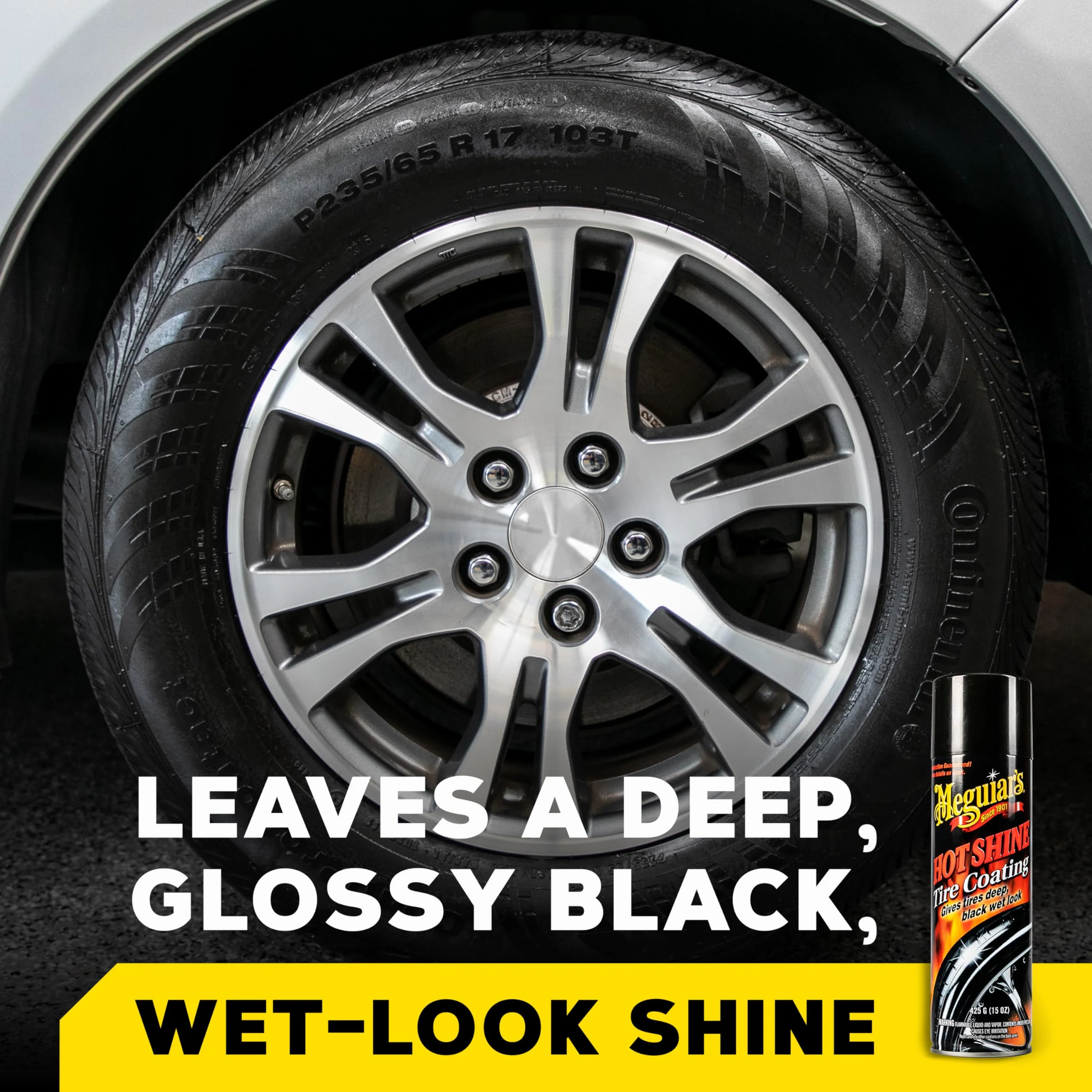 Meguiar's Hot Shine High Gloss Tire Coating, 15 Oz, 3 Pack product photo, view 3 of 7