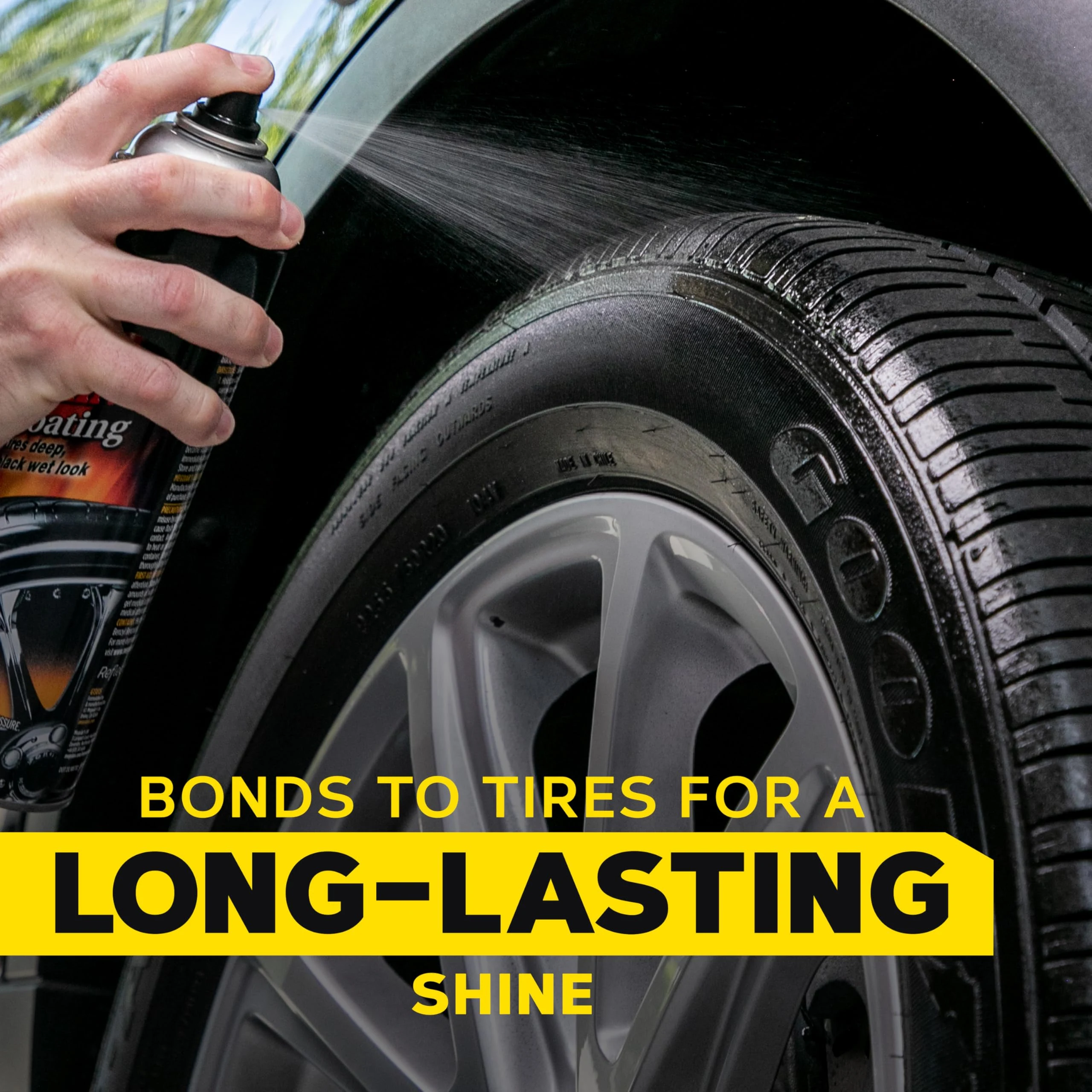 Meguiar's Hot Shine High Gloss Tire Coating, 15 Oz, 3 Pack product photo, view 6 of 7