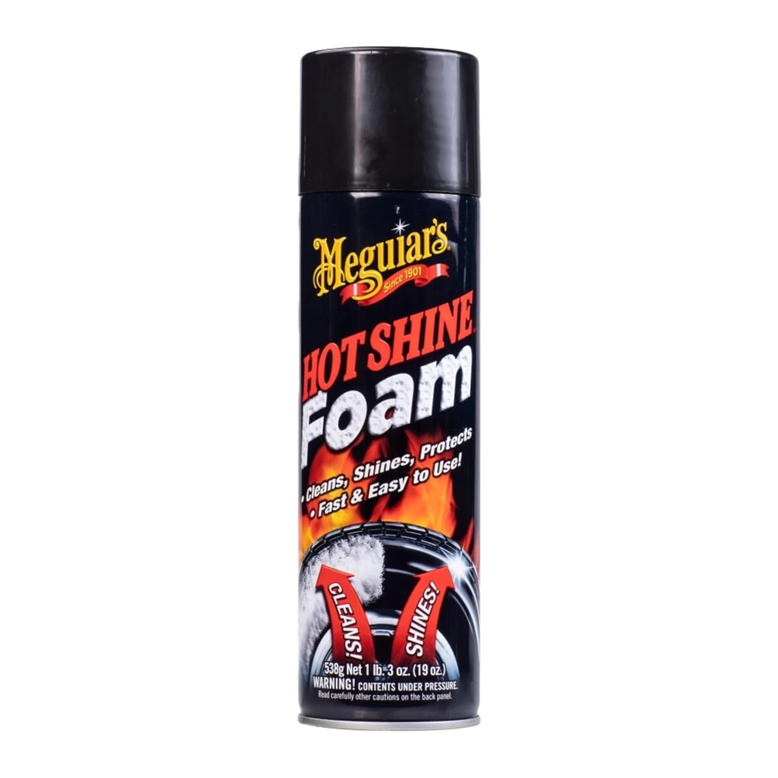 Meguiar's Hot Shine Tire Foam, High Goss Tire Shine that Cleans, 19 Oz product photo, view 4 of 7