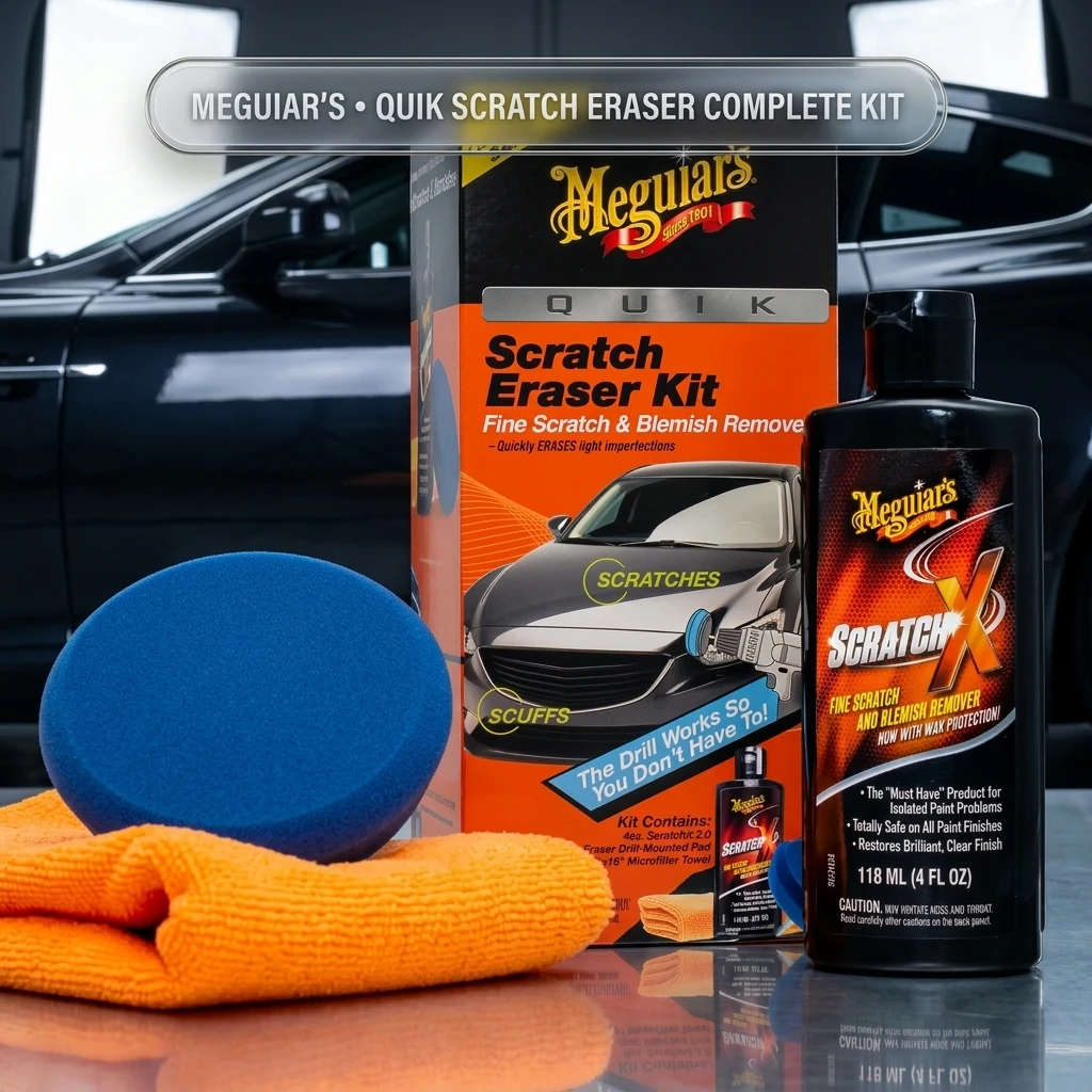 Meguiar's Quik Eraser Kit, Car Scratch Remover, 4 Piece Kit product photo, view 1 of 7