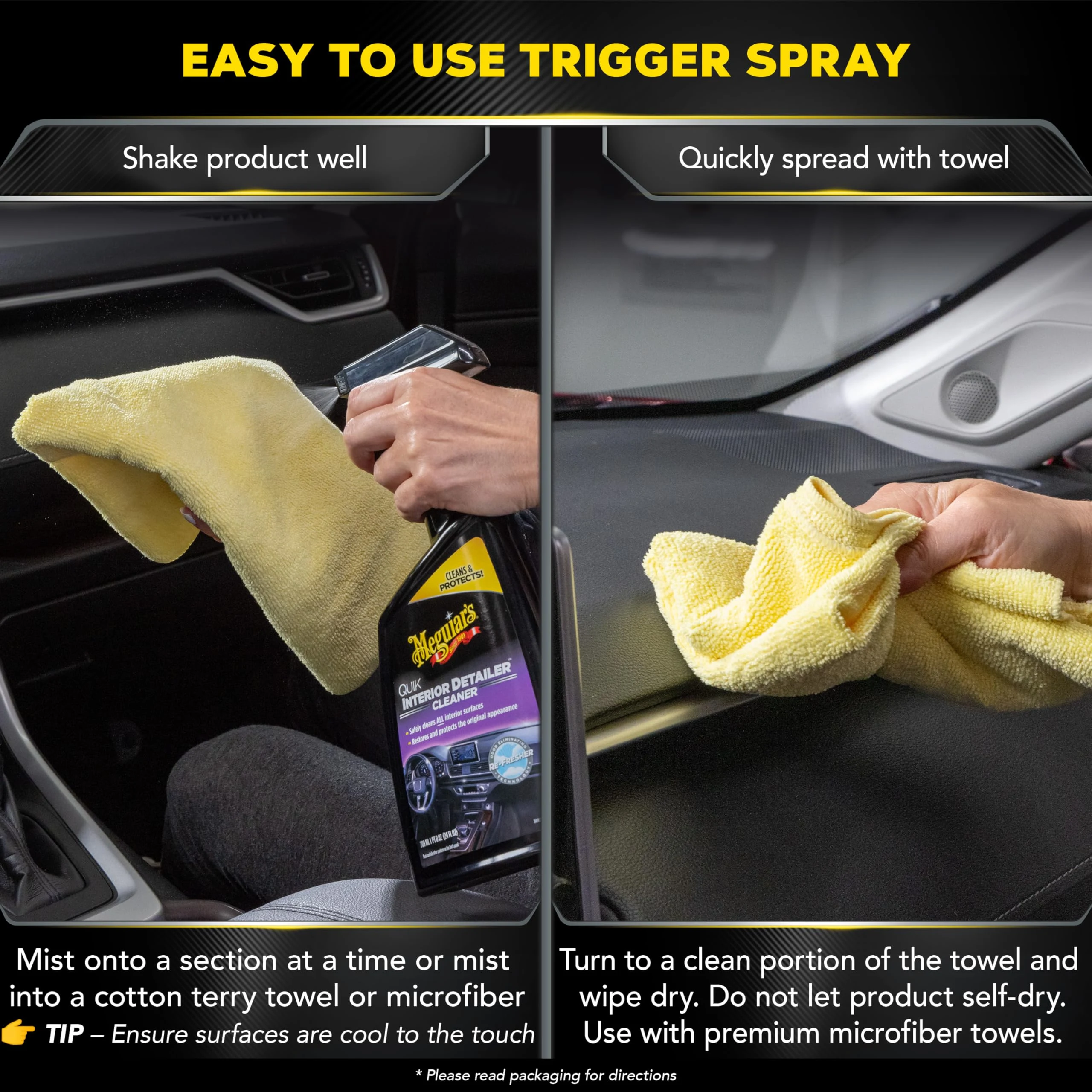 Meguiar's Quik Interior Detailer Cleaner, 24 Oz product photo, view 7 of 7