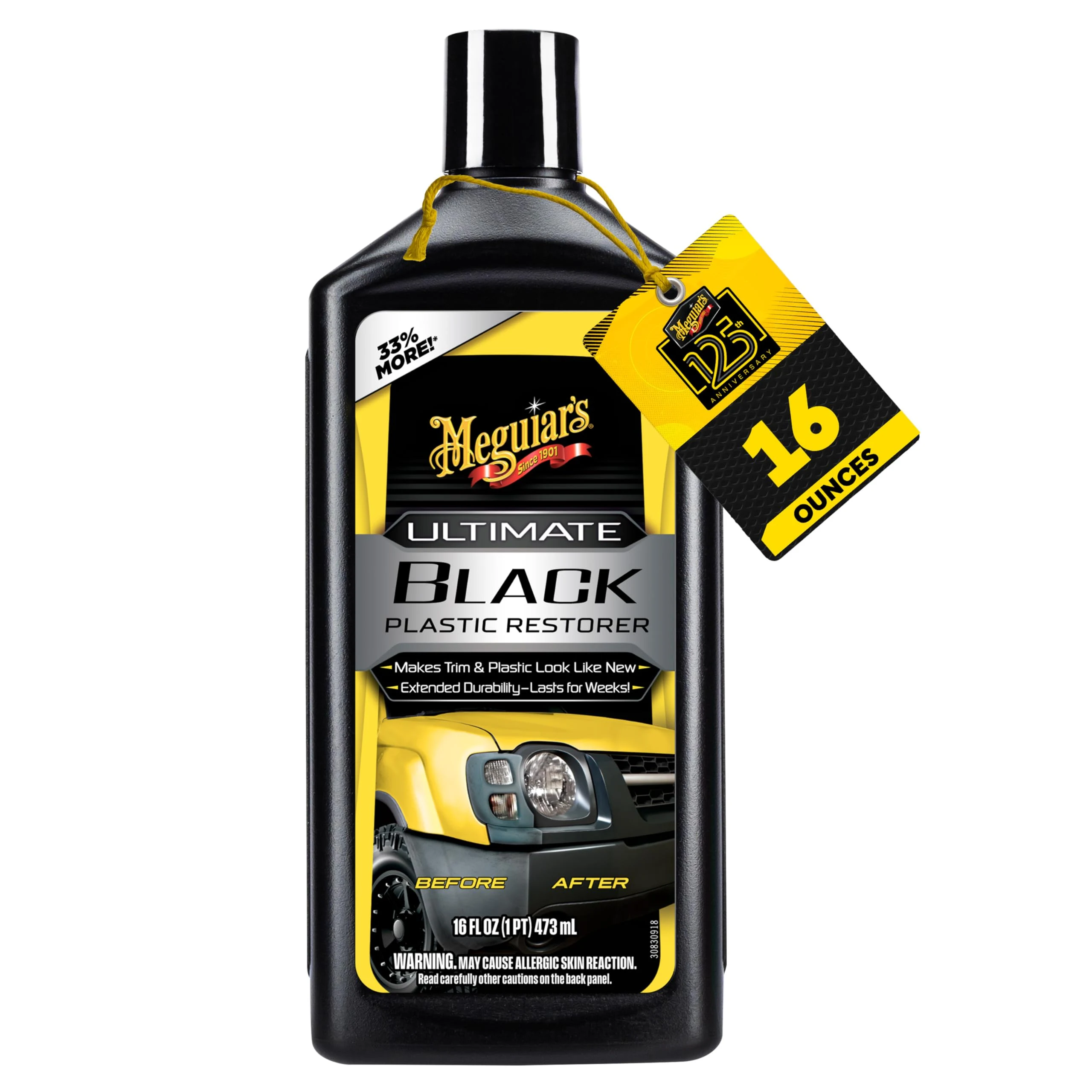 Meguiar's Ultimate Black Plastic Restorer, 16 Oz product photo, view 2 of 7