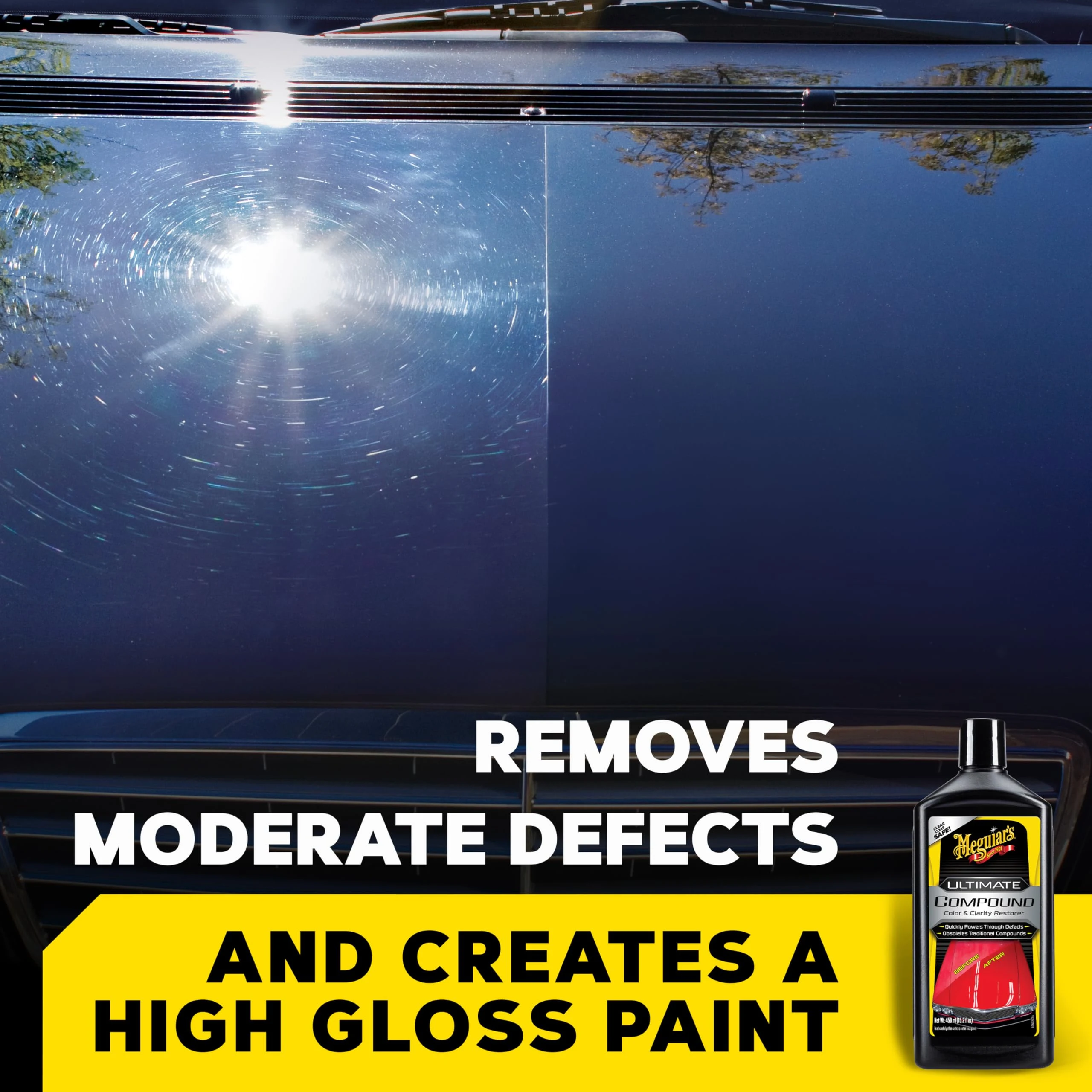 Meguiar's Ultimate Compound, Pro-Grade Car Scratch Remover, 15.2 Oz product photo, view 4 of 7
