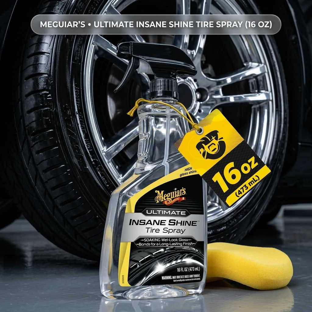 Meguiar's Ultimate Insane Shine Tire Spray, 16 Oz product photo, view 1 of 7