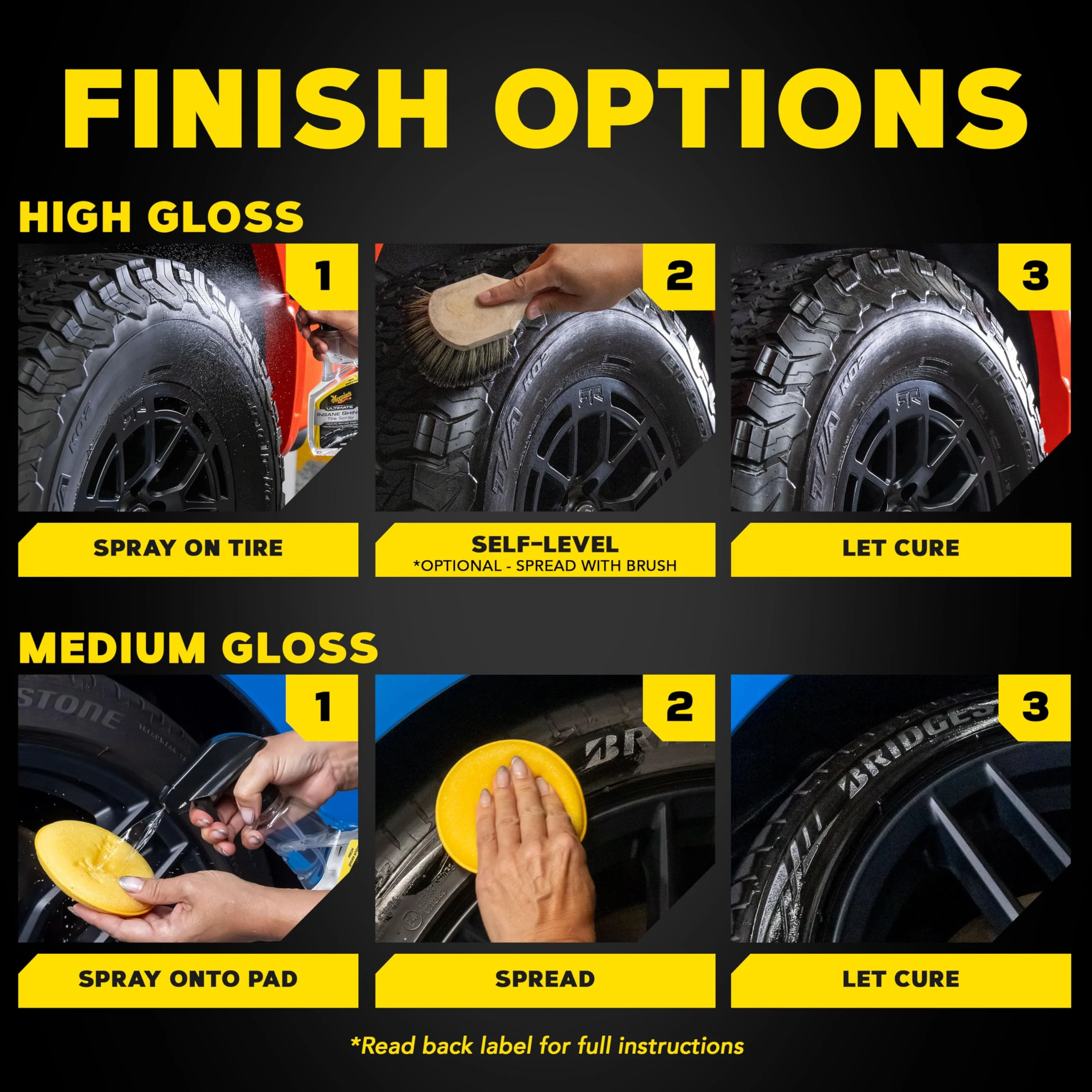 Meguiar's Ultimate Insane Shine Tire Spray, 16 Oz product photo, view 7 of 7