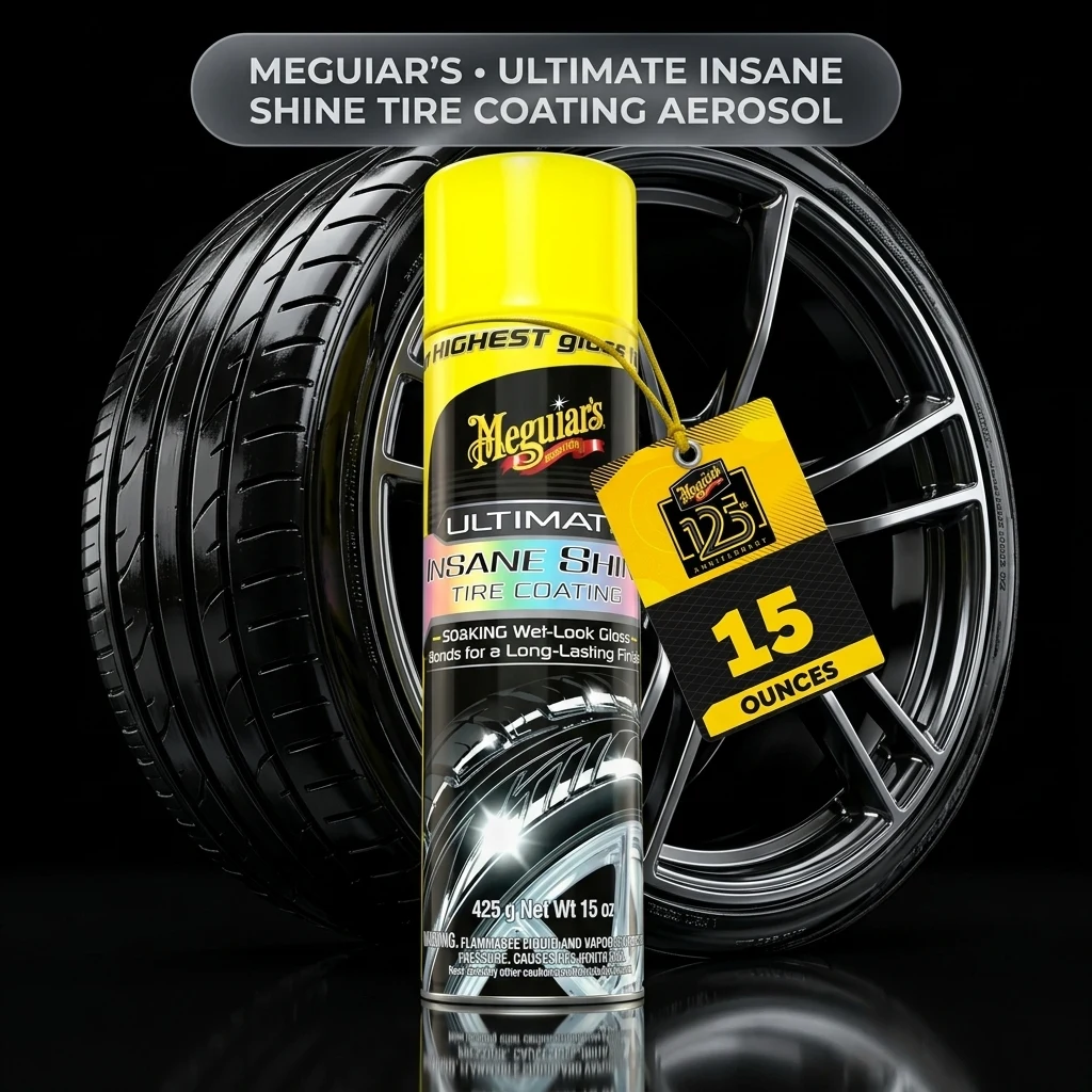 Meguiar's Ultimate Insane Shine Tire Coating, 15 Oz product photo, view 1 of 7