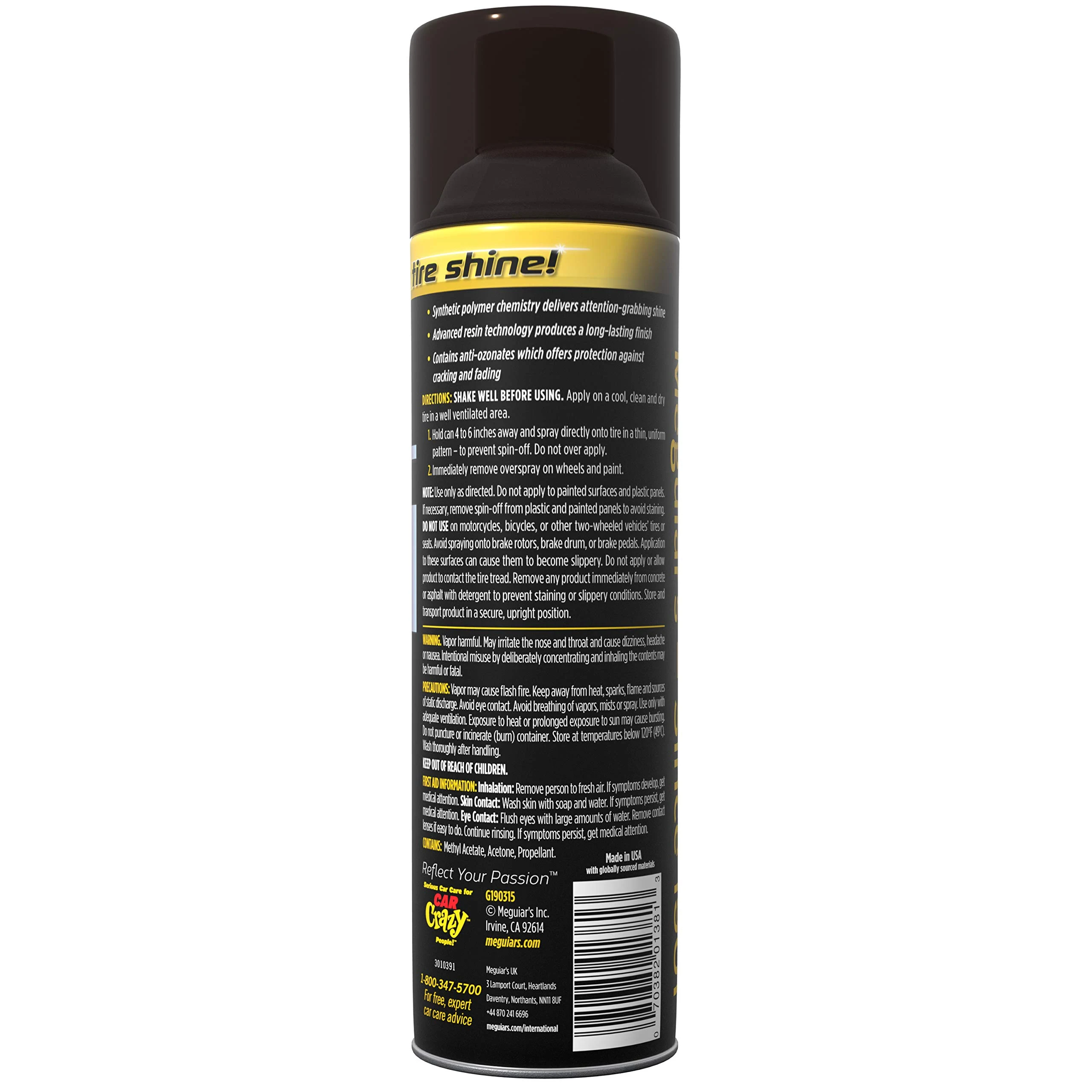 Meguiar's Ultimate Insane Shine Tire Coating, 15 Oz product photo, view 3 of 7