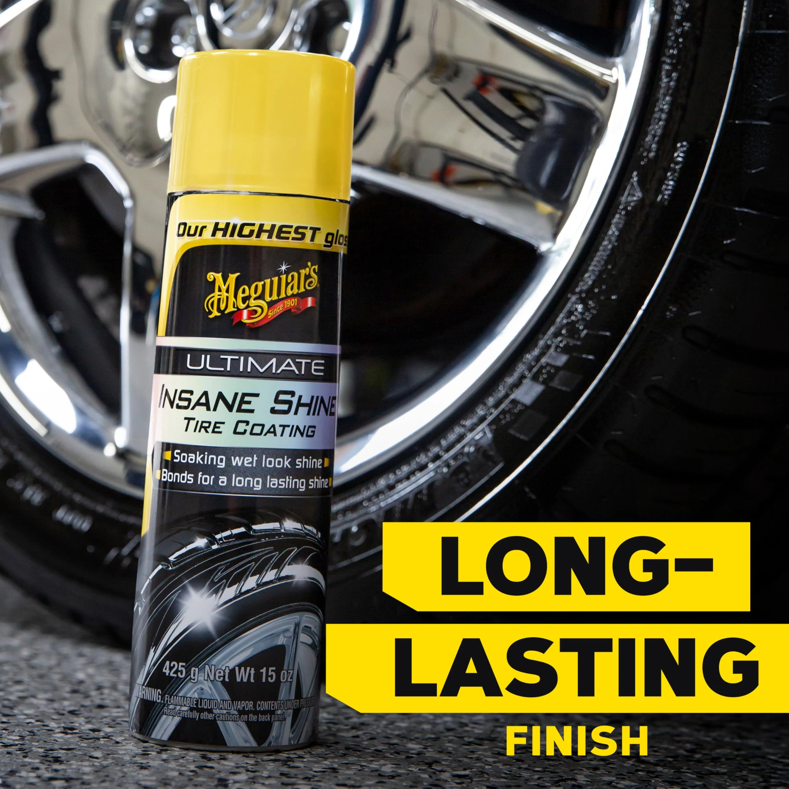 Meguiar's Ultimate Insane Shine Tire Coating, 15 Oz product photo, view 7 of 7