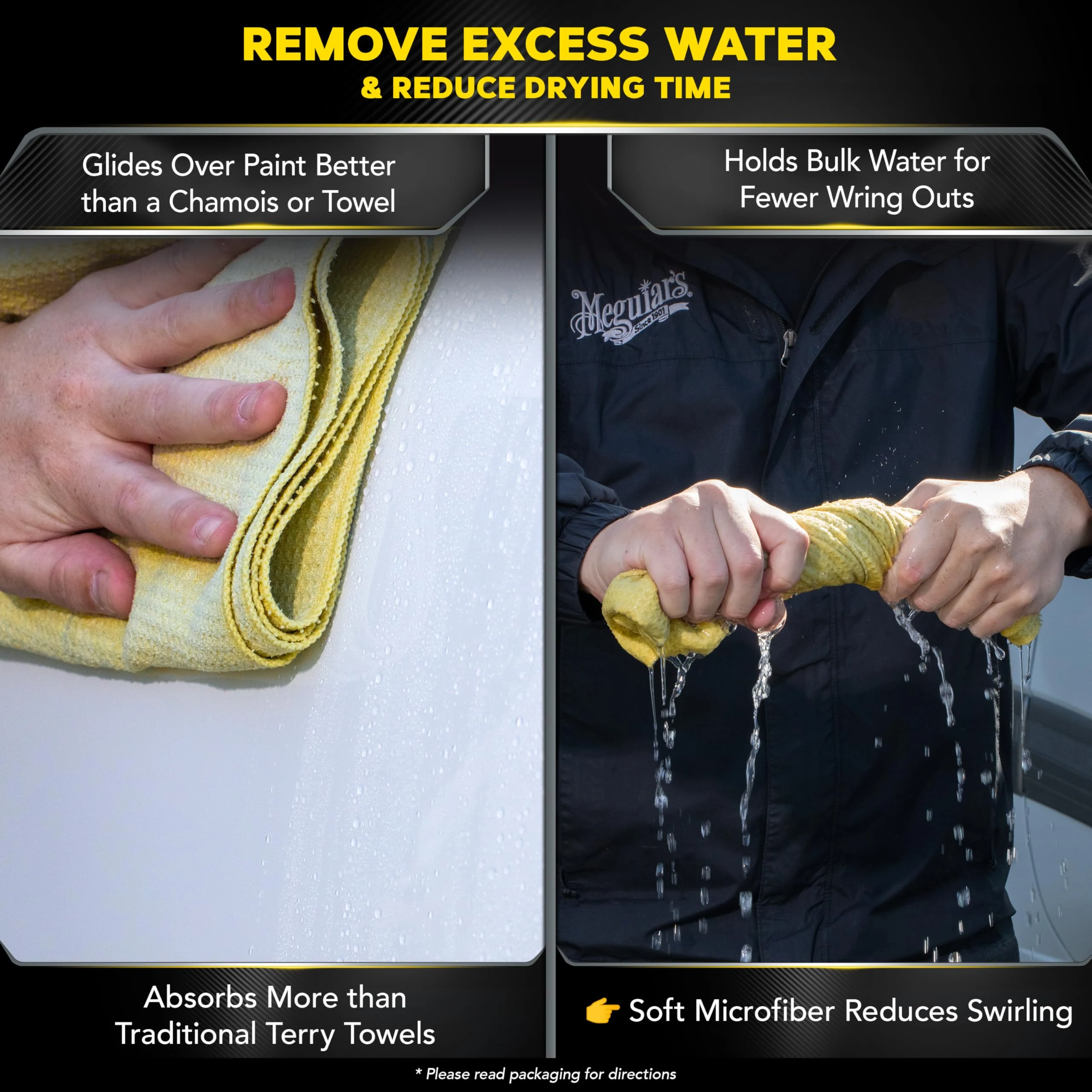 Meguiar's X2000EU Water Magnet Drying Towel product photo, view 7 of 7
