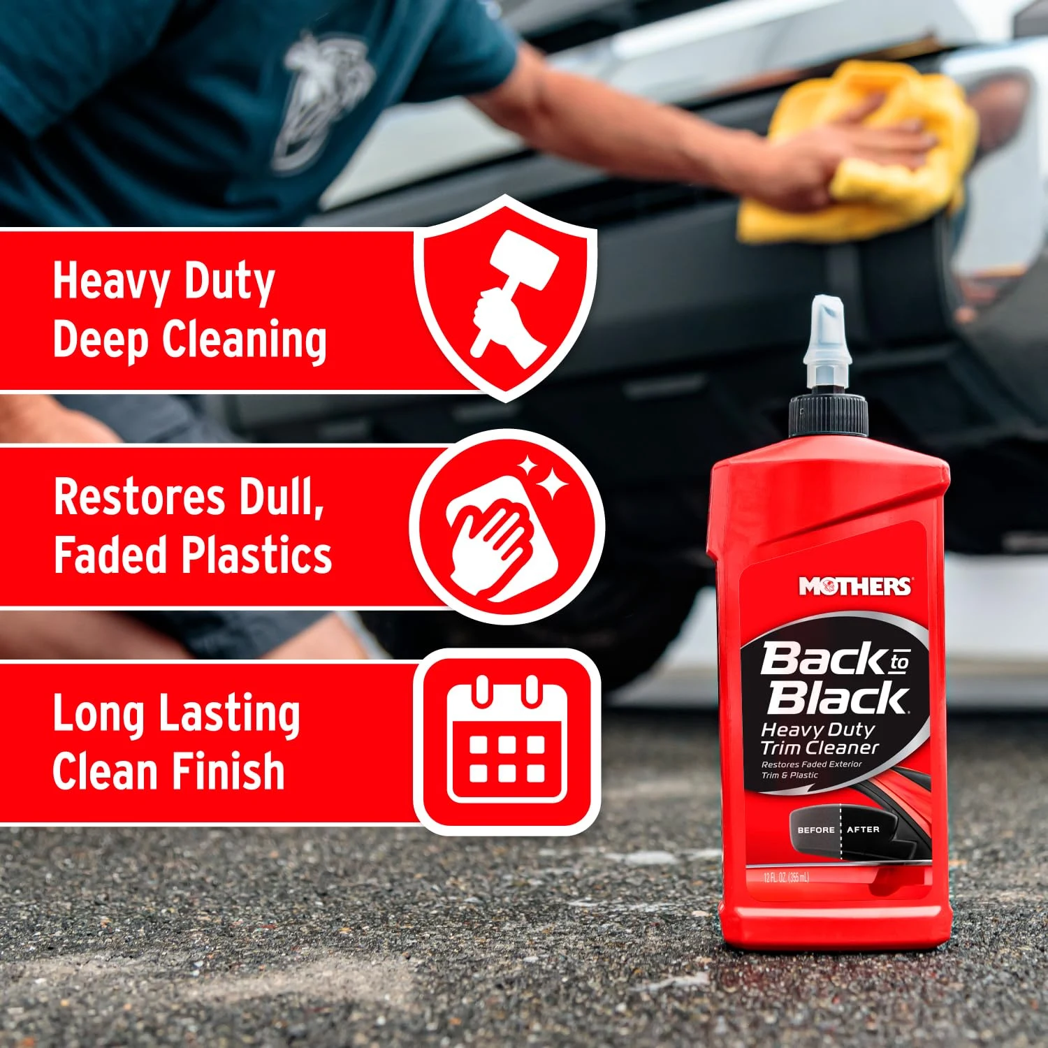 Mothers Back-to-Black Heavy Duty Trim Cleaner Kit (06141) product photo, view 4 of 7