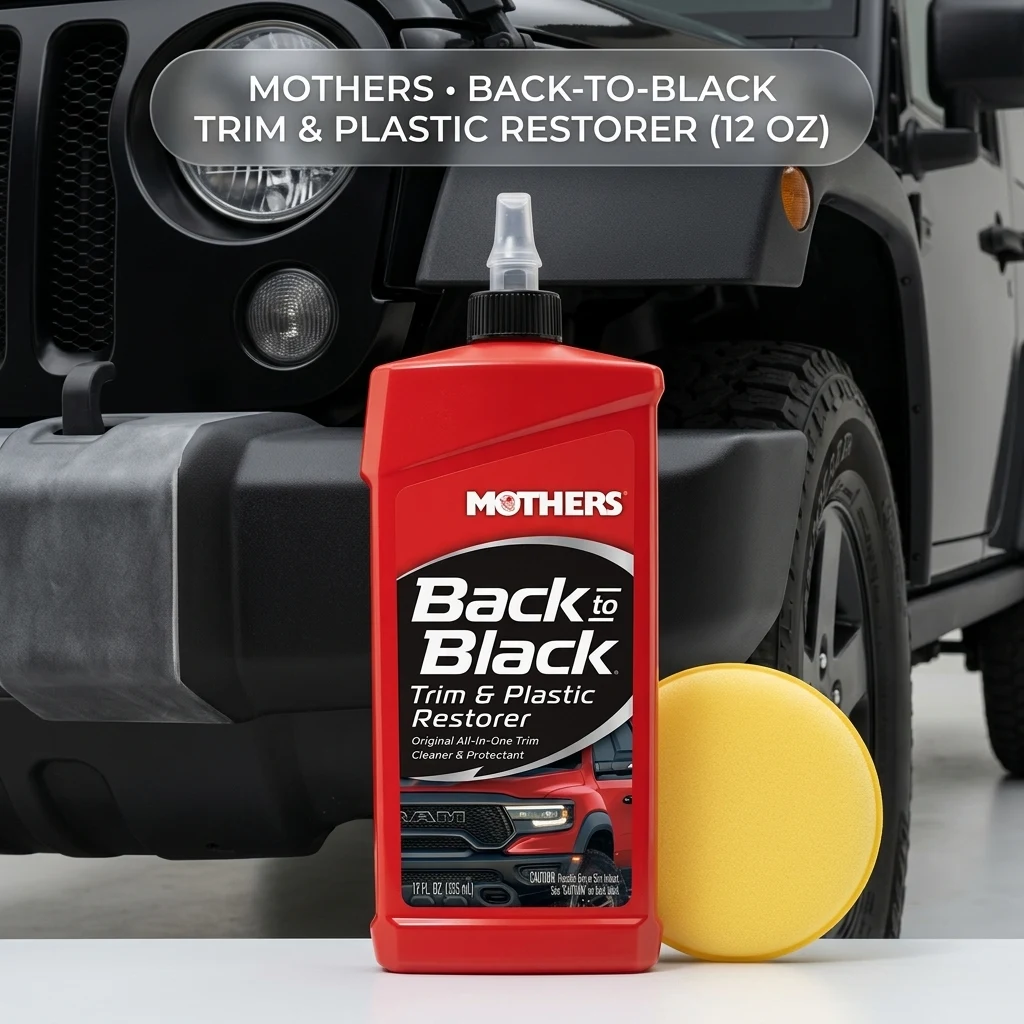 Mothers Back-to-Black Trim & Plastic Restorer, 12 oz. (06112) product photo, view 1 of 7