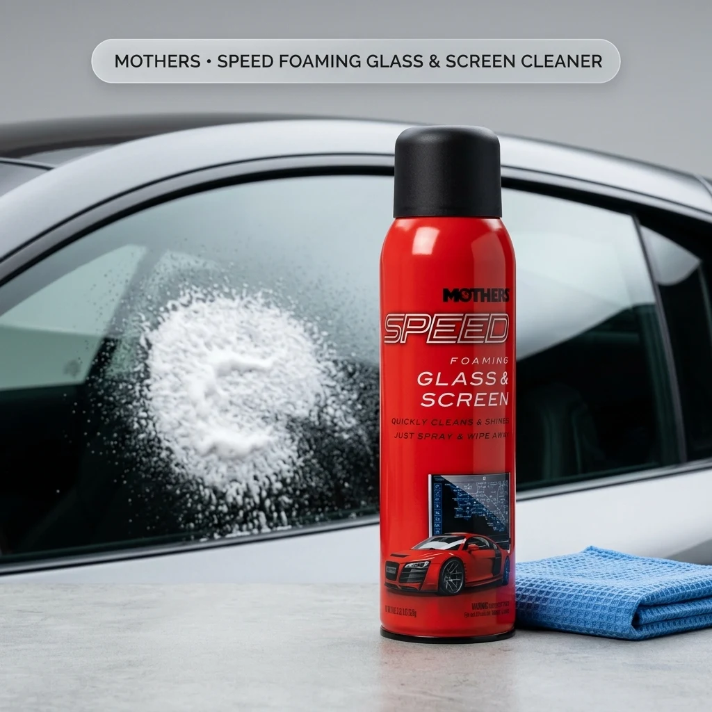 Mothers Speed Foaming Glass & Screen Cleaner, 19 oz. Aerosol (16619) product photo, view 1 of 7