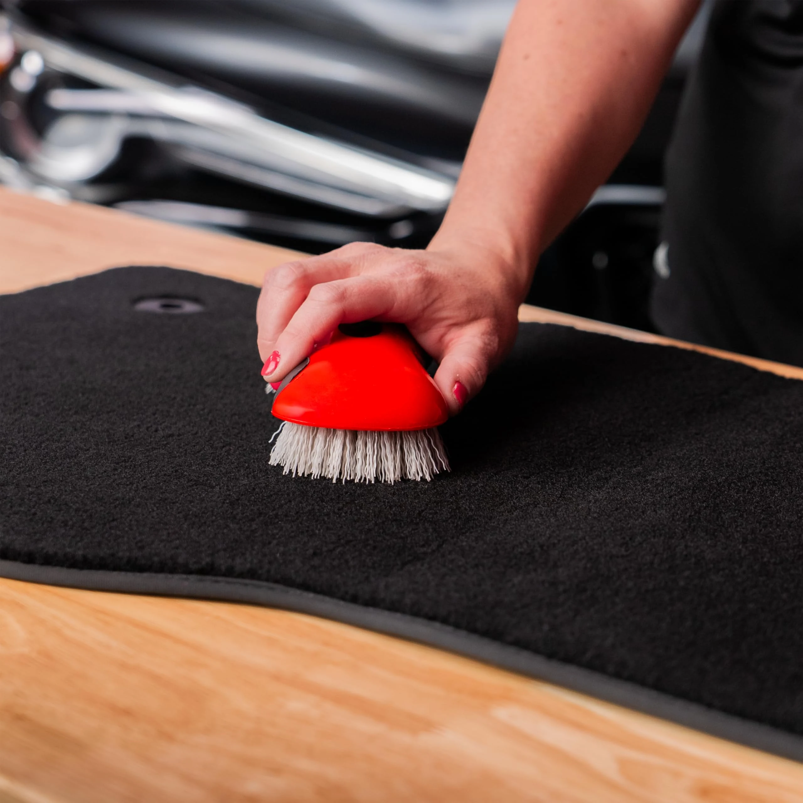 Mothers Stiff Bristle Carpet and Upholstery Cleaning Scrub Brush for Automotive, Home, Couch, Stain Remover product photo, view 5 of 7