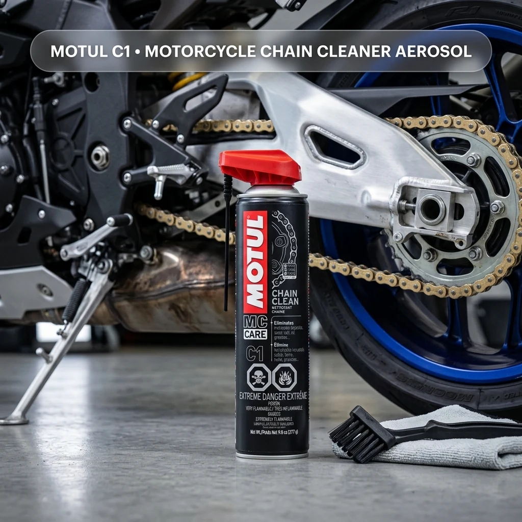 Motul C1 Chain Clean – Motorcycle Chain Cleaner for Dirt Bike, Street Bike, ATV, UTV & O-Ring/X-Ring Chains, Heavy Duty Degre product photo, view 1 of 7
