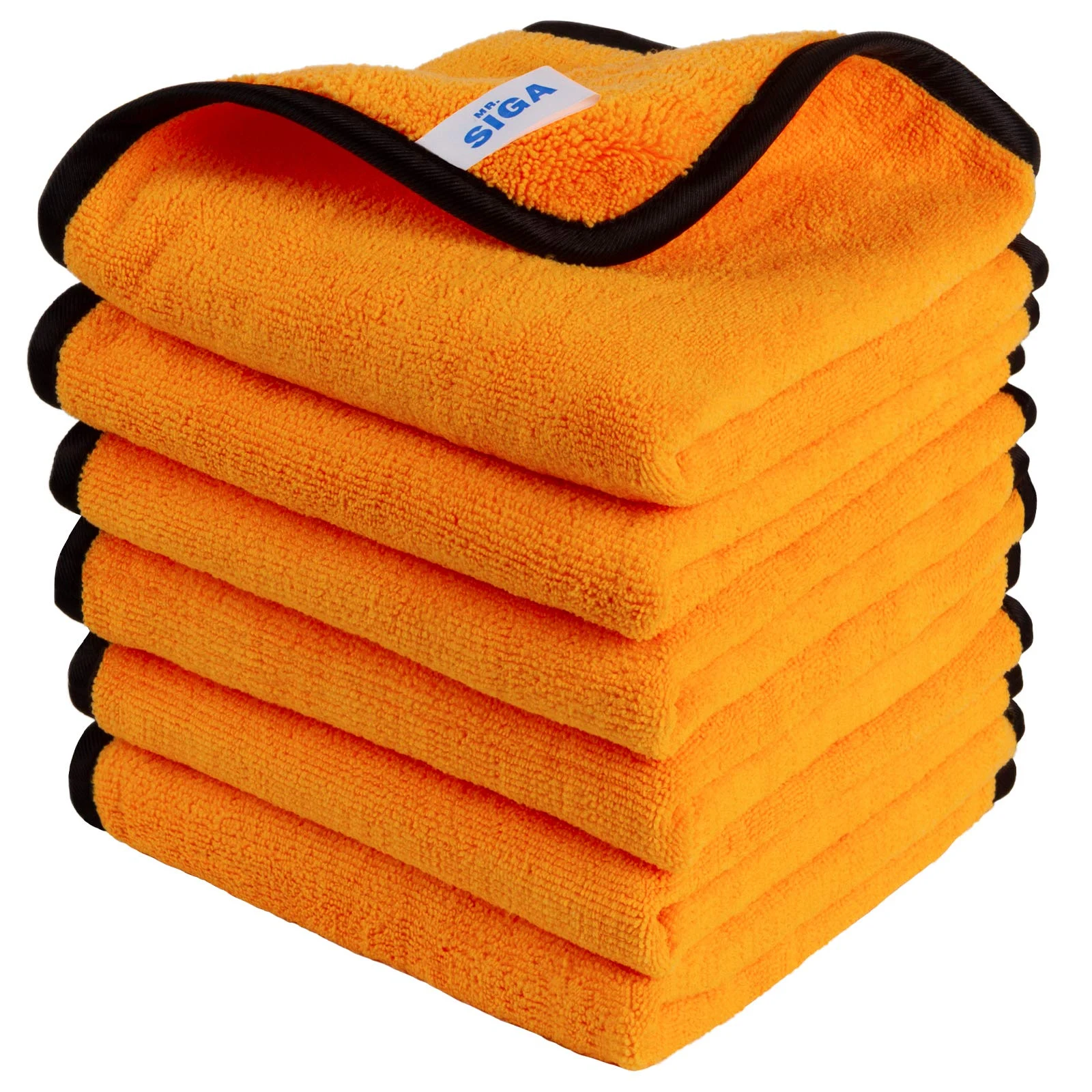 MR.SIGA Professional Microfiber Towels for Cars, Scratch Free, 6 Pack product photo, view 2 of 7