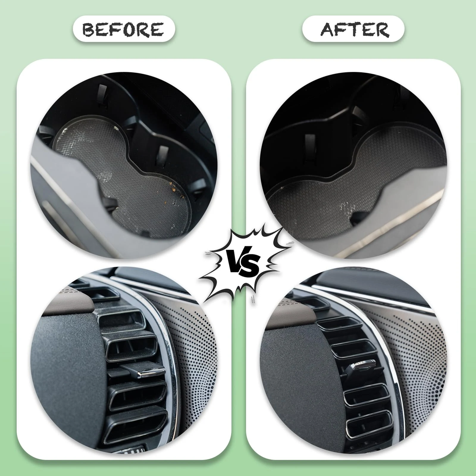 NAMGALSIRAS Black Car Cleaning Gel for Air Vents, Keyboards and Laptops,160g product photo, view 6 of 8