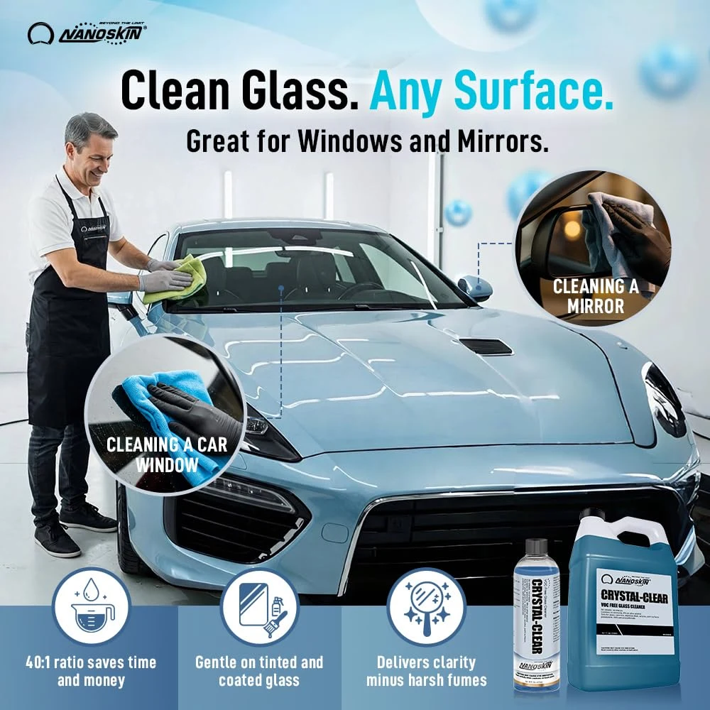 Nanoskin CRYSTAL-CLEAR VOC-Free Glass Cleaner, 5 Gallon product photo, view 3 of 8