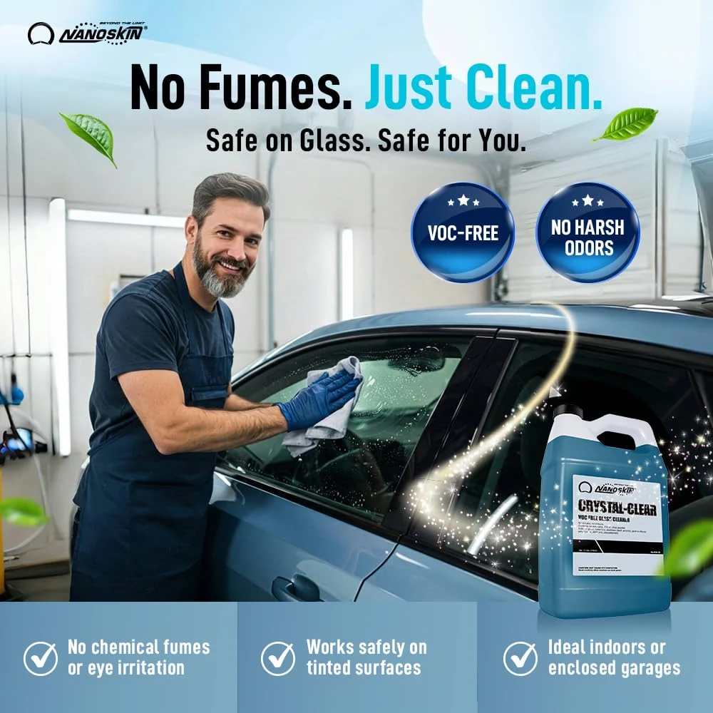 Nanoskin CRYSTAL-CLEAR VOC-Free Glass Cleaner, 5 Gallon product photo, view 6 of 8