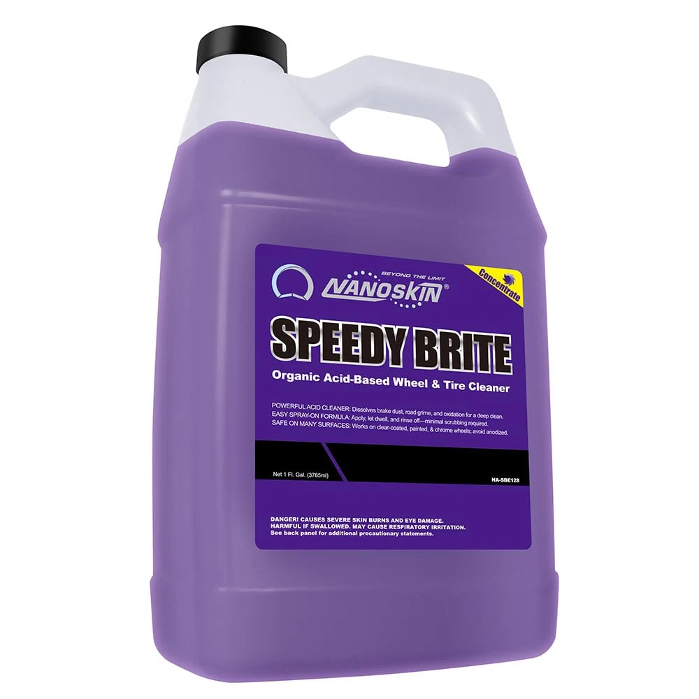 Nanoskin SPEEDY BRITE Wheel & Tire Acid Cleaner, 1 Gallon product photo, view 2 of 7