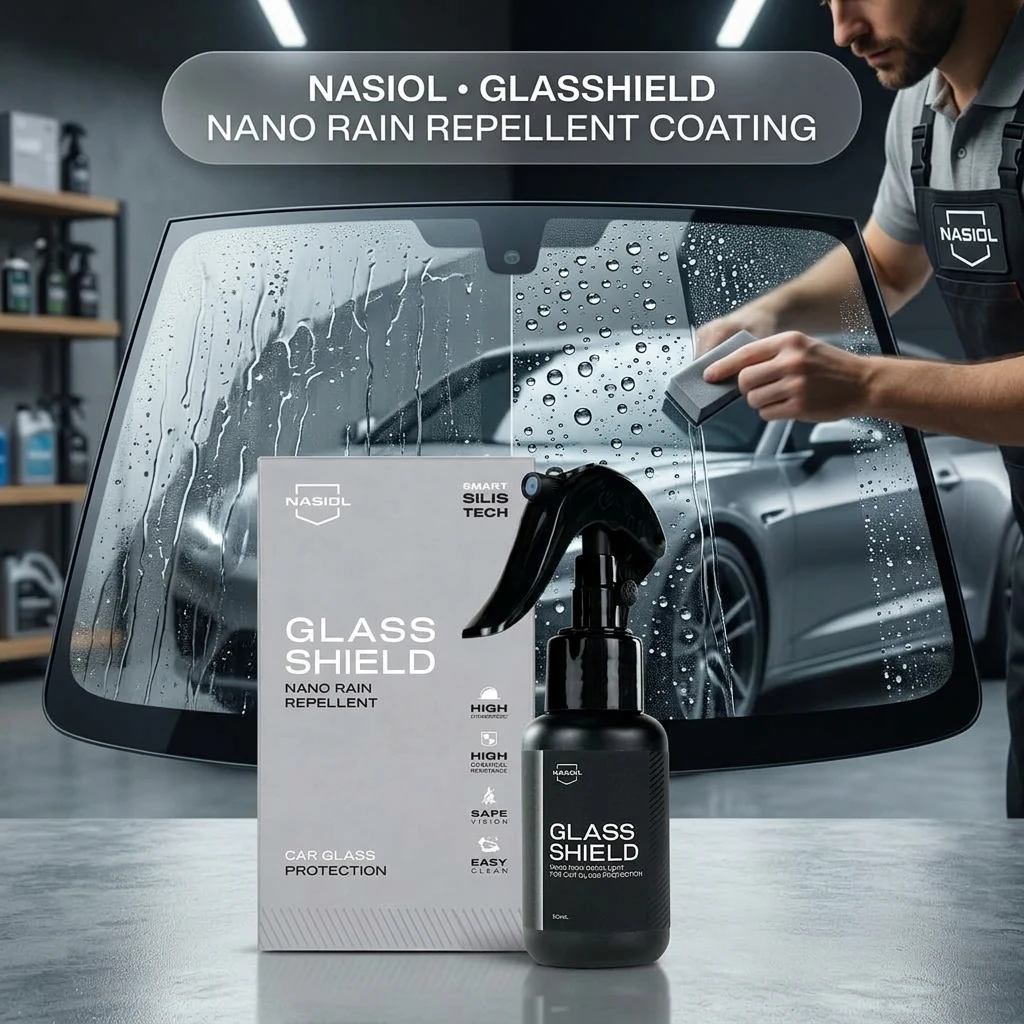 Nasiol GlasShield Nano Rain Repellent for Car Windshield, Glass Ceramic Coating, Super Hydrophobic to 30000 Miles, Super Easy product photo, view 1 of 7
