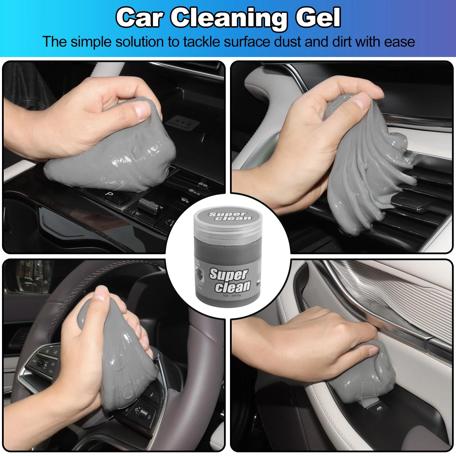 NIKCOSMK Car Cleaning Kit, Car Detailing Kit with Car Vacuum 8000PA High Suction, Car Interior Cleaning Supplies with Detaili product photo, view 6 of 8