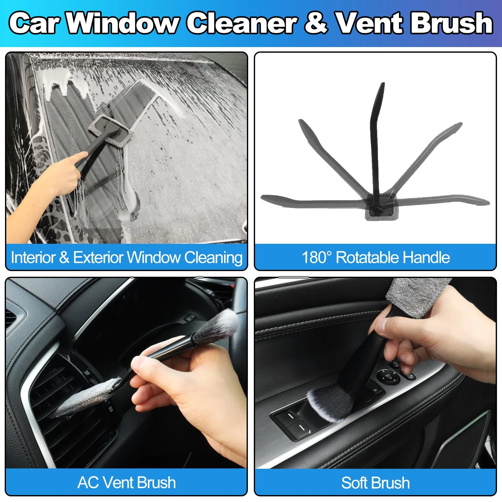 NIKCOSMK Car Cleaning Kit, Car Detailing Kit with Car Vacuum 8000PA High Suction, Car Interior Cleaning Supplies with Detaili product photo, view 8 of 8