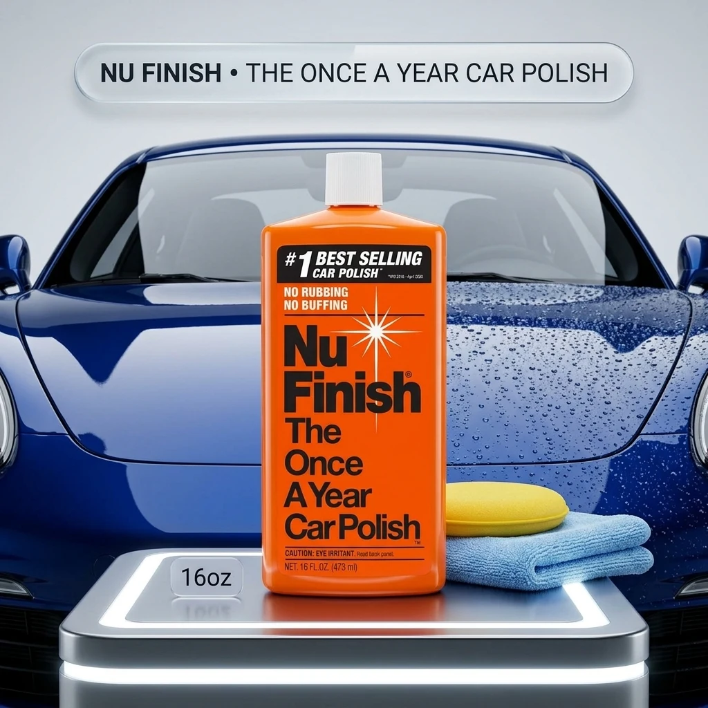Nu Finish The Once A Year Car Polish Liquid - 16 OZ product photo, view 1 of 7