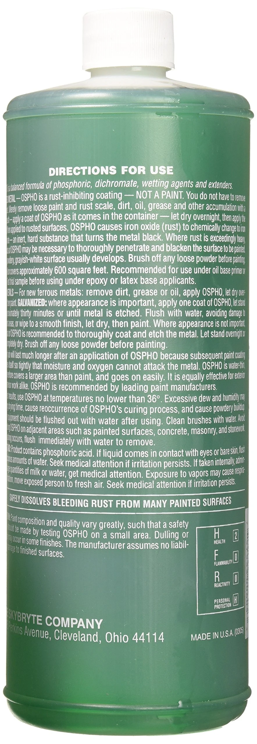 Ospho 605 Metal Treatment, 32 Fl Oz (Pack of 1) product photo, view 3 of 5