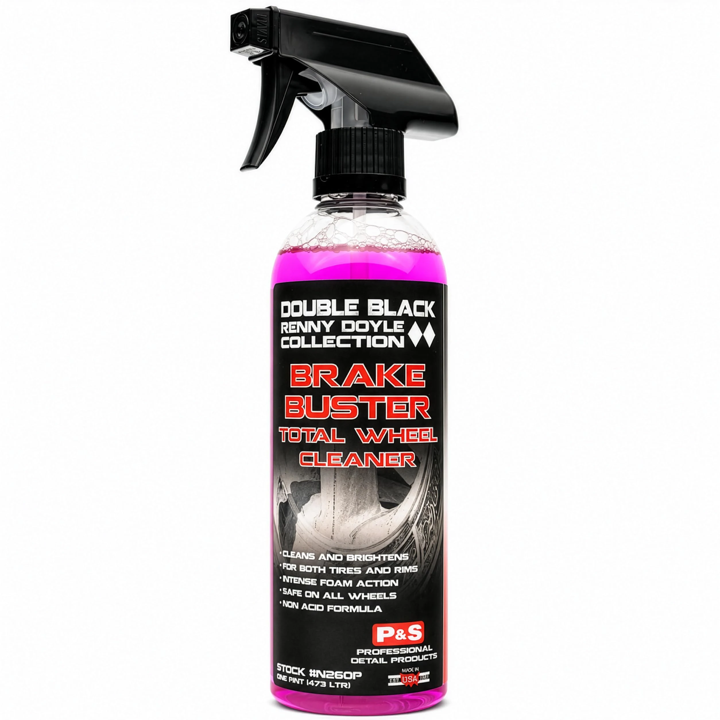 P&S Professional Detail Products - Brake Buster Wheel Cleaner - Non Acid, Removes Brake Dust, Oil, Dirt, Light Corrosion (1 P product photo, view 2 of 7