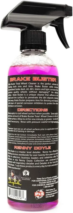 P&S Professional Detail Products - Brake Buster Wheel Cleaner - Non Acid, Removes Brake Dust, Oil, Dirt, Light Corrosion (1 P product photo, view 3 of 7