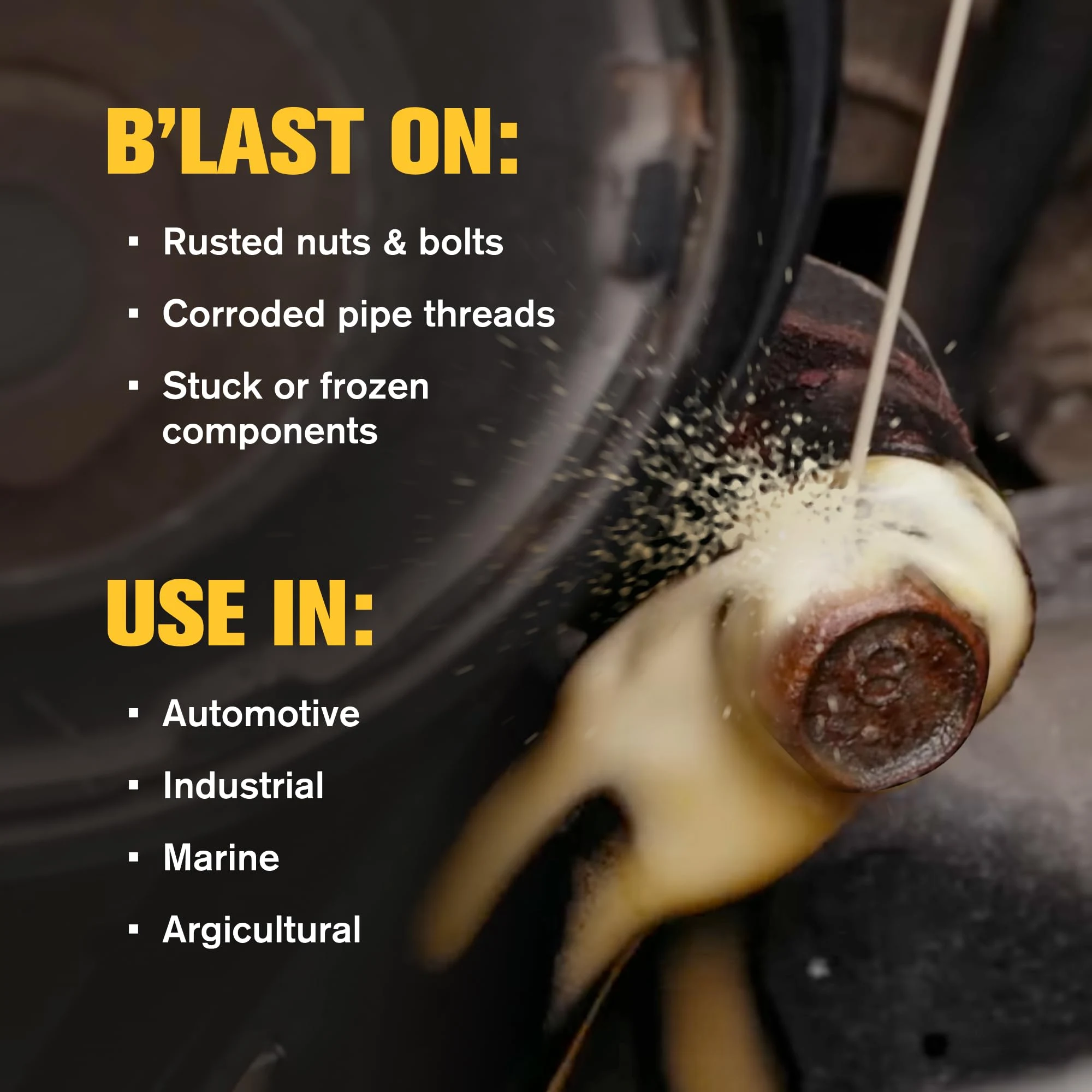 PB Blaster Penetrating Oil Spray, Big Shot 18 oz Aerosol Cans (6-Pack) – Rust Remover & Bolt Loosener for Stuck Nuts, Bolts & product photo, view 5 of 8