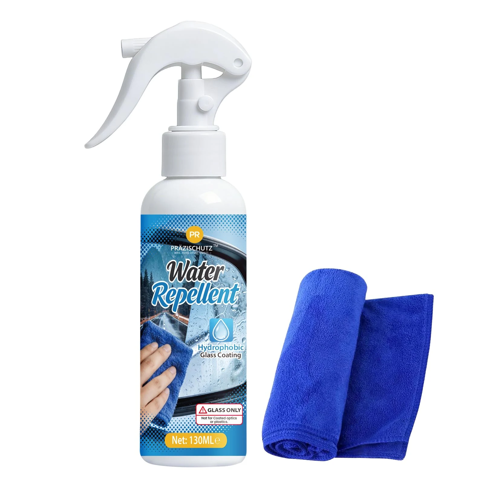 PRAZISCHUTZ Glass Water Repellent Spray & Anti Fog Spray for Car Windshield, Long Lasting Waterproof & Fog-Free Coating for C product photo, view 4 of 9