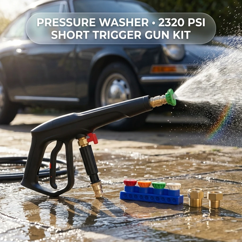 Pressure Washer Gun, Max W.P. 2320PSI, B.P. 5000PSI, M22-14/15mm Fitting product photo