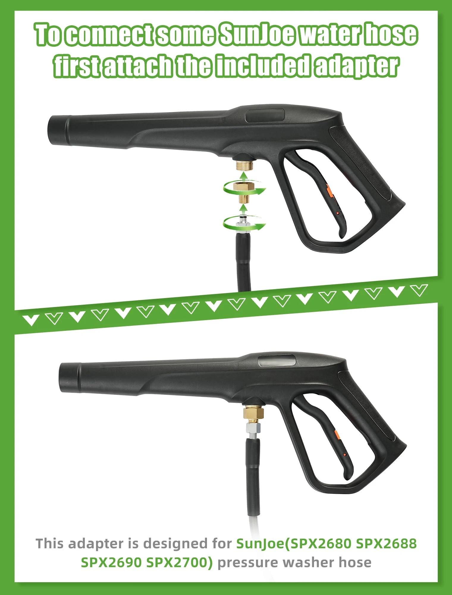 Pressure Washer Gun, Max W.P. 2320PSI, B.P. 5000PSI, M22-14/15mm Fitting product photo, view 7 of 7