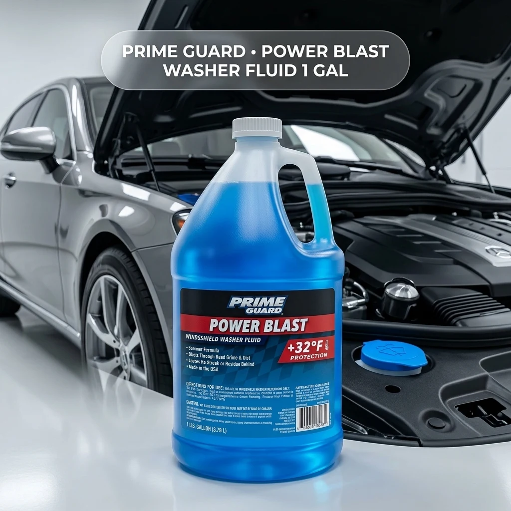 Prime Guard +32°F Power Blast Blue Windshield Washer Fluid product photo, view 1 of 3
