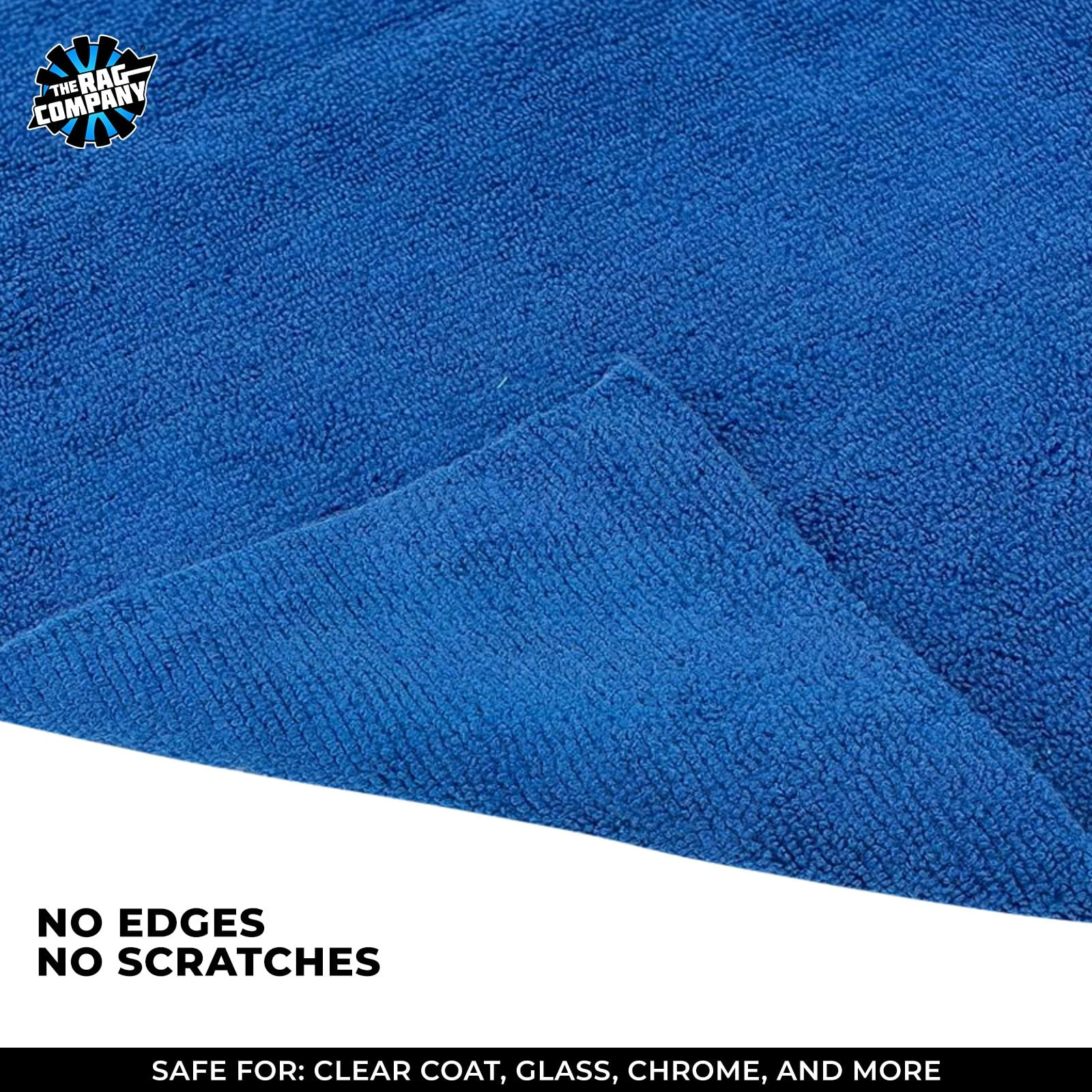 The Rag Company - Edgeless 365 Microfiber Towels (10-Pack) Premium 70/30 Blend, Professional Polishing, Wax Removal, Auto Det product photo, view 4 of 7