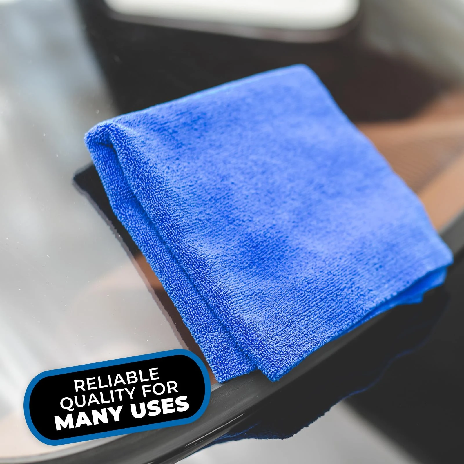 The Rag Company - Edgeless 365 Microfiber Towels (10-Pack) Premium 70/30 Blend, Professional Polishing, Wax Removal, Auto Det product photo, view 7 of 7
