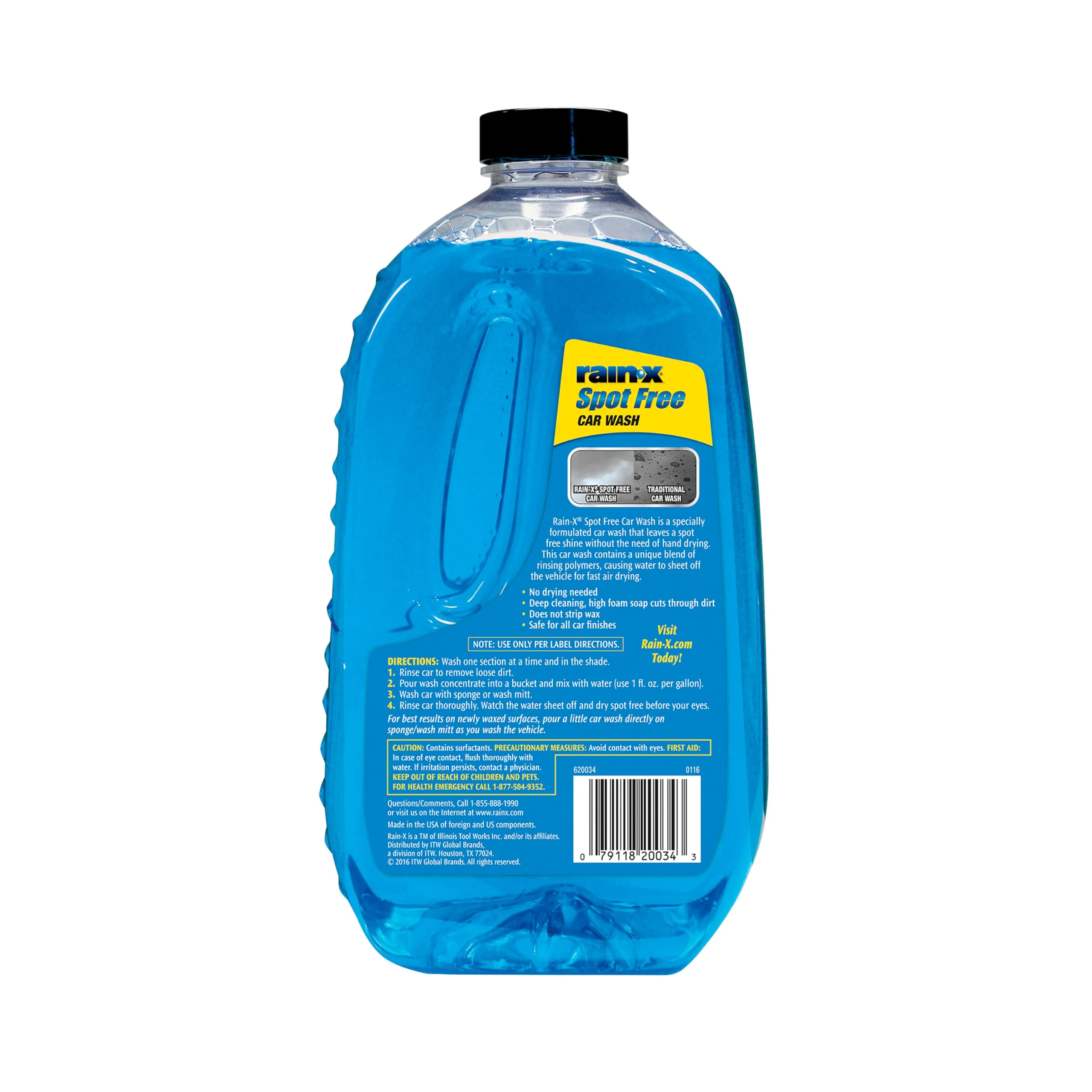 Rain-X 620073 - Car Wash Deep Cleaning, High Foam Soap Provides Spot Free Shine with No Towel Or Hand Drying Needed - Car soa product photo, view 3 of 7