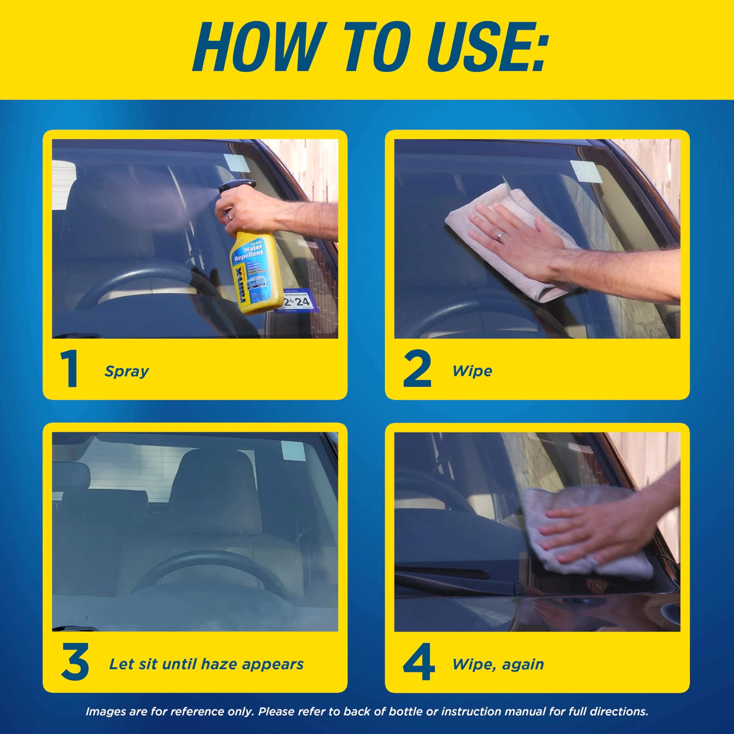 Rain-X 800002250 Glass Treatment Trigger, 16 Fl Oz - Exterior Glass Treatment to Dramatically Improve Wet Weather Driving Vis product photo, view 8 of 11