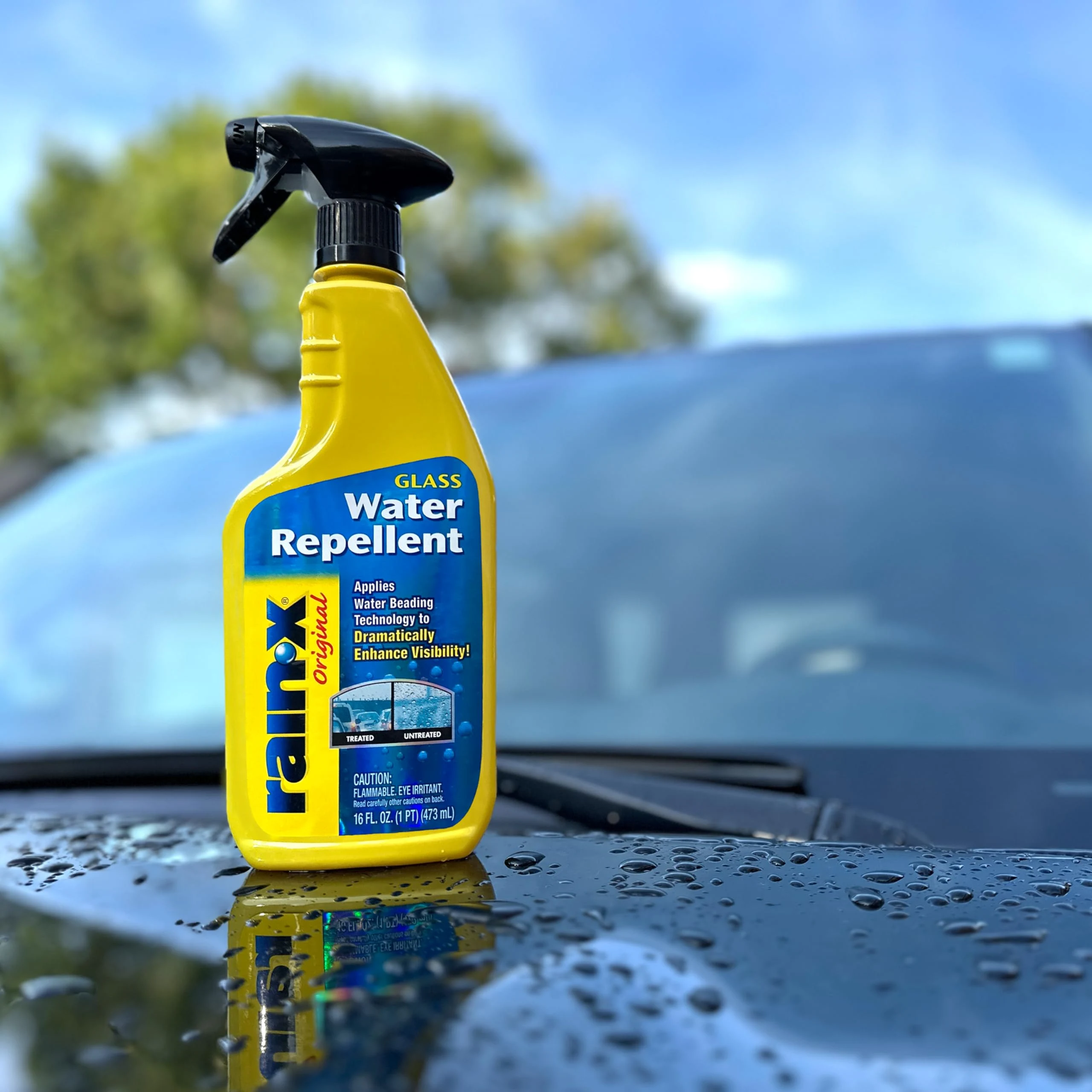 Rain-X 800002250 Glass Treatment Trigger, 16 Fl Oz - Exterior Glass Treatment to Dramatically Improve Wet Weather Driving Vis product photo, view 11 of 11