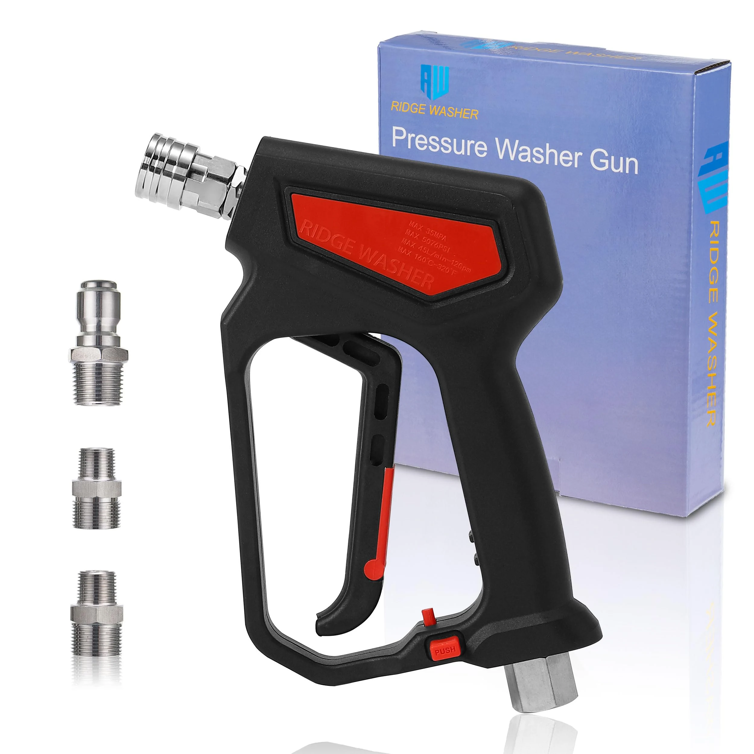 RIDGE WASHER Pressure Washer Gun 5000 PSI, 1/4'' Quick Connector product photo, view 2 of 7