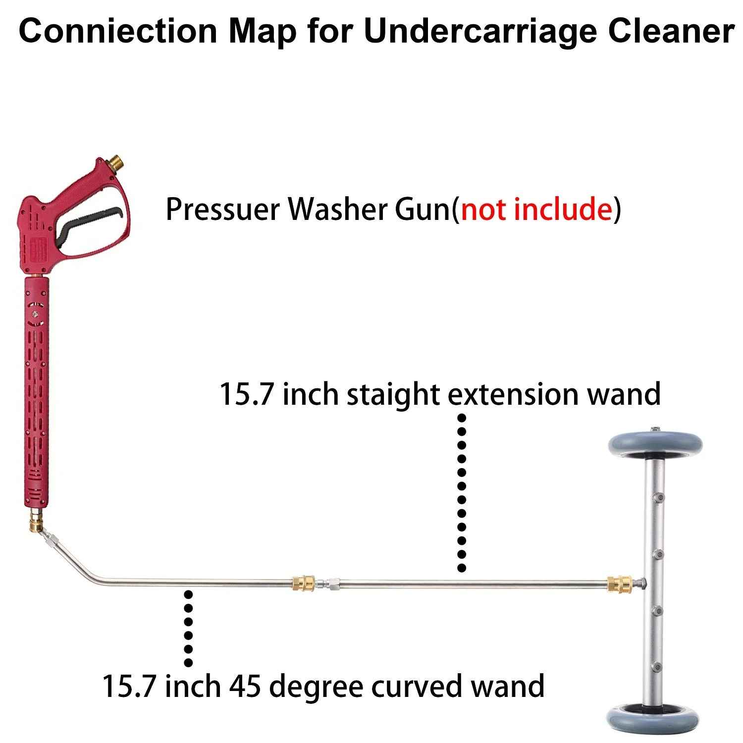 RIDGE WASHER Pressure Washer Undercarriage Cleaner, 16 Inch, 4000 PSI product photo, view 3 of 7