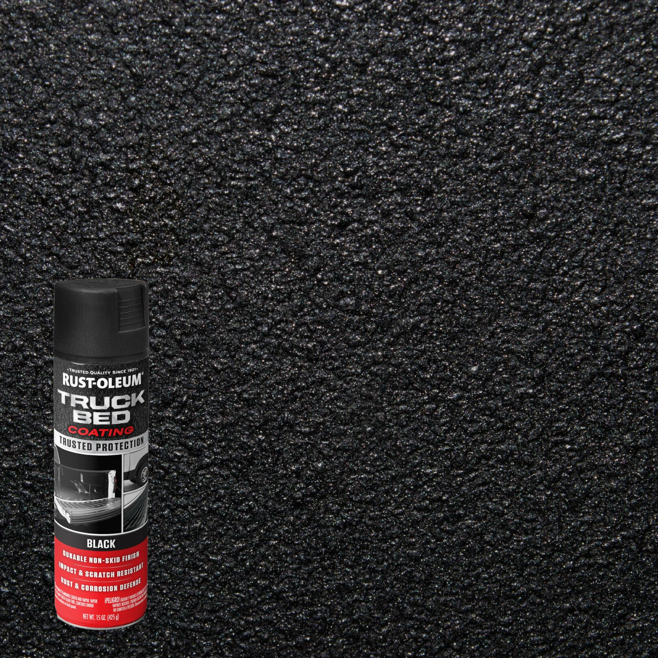 Rust-Oleum Automotive Truck Bed Coating Spray Paint, Black product photo, view 3 of 7