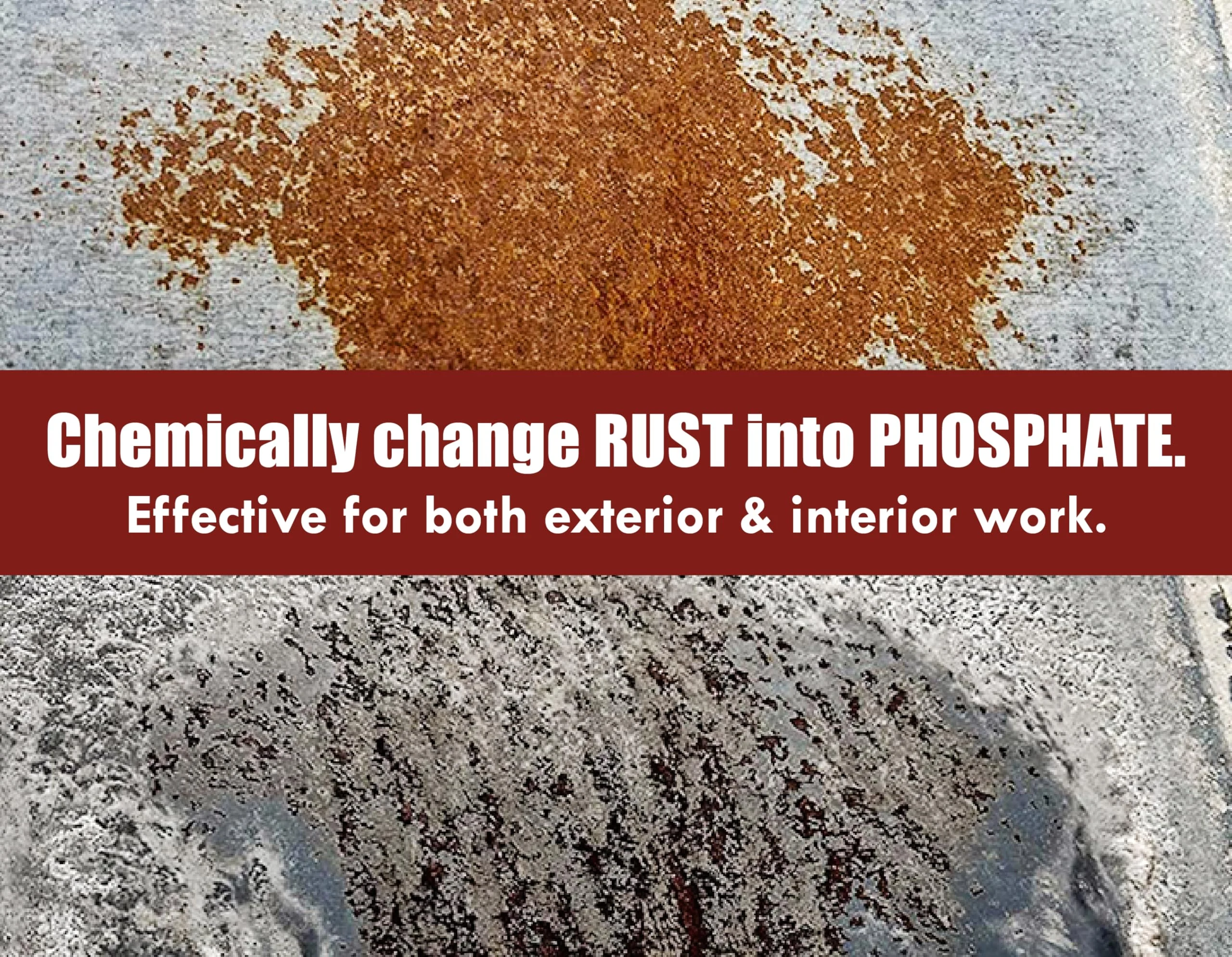 Rust Kutter - Stops Rust and Converts Rust Spots to Leave A Primed Surface Ready to Paint, Professional Rust Repair Manufactu product photo, view 4 of 7