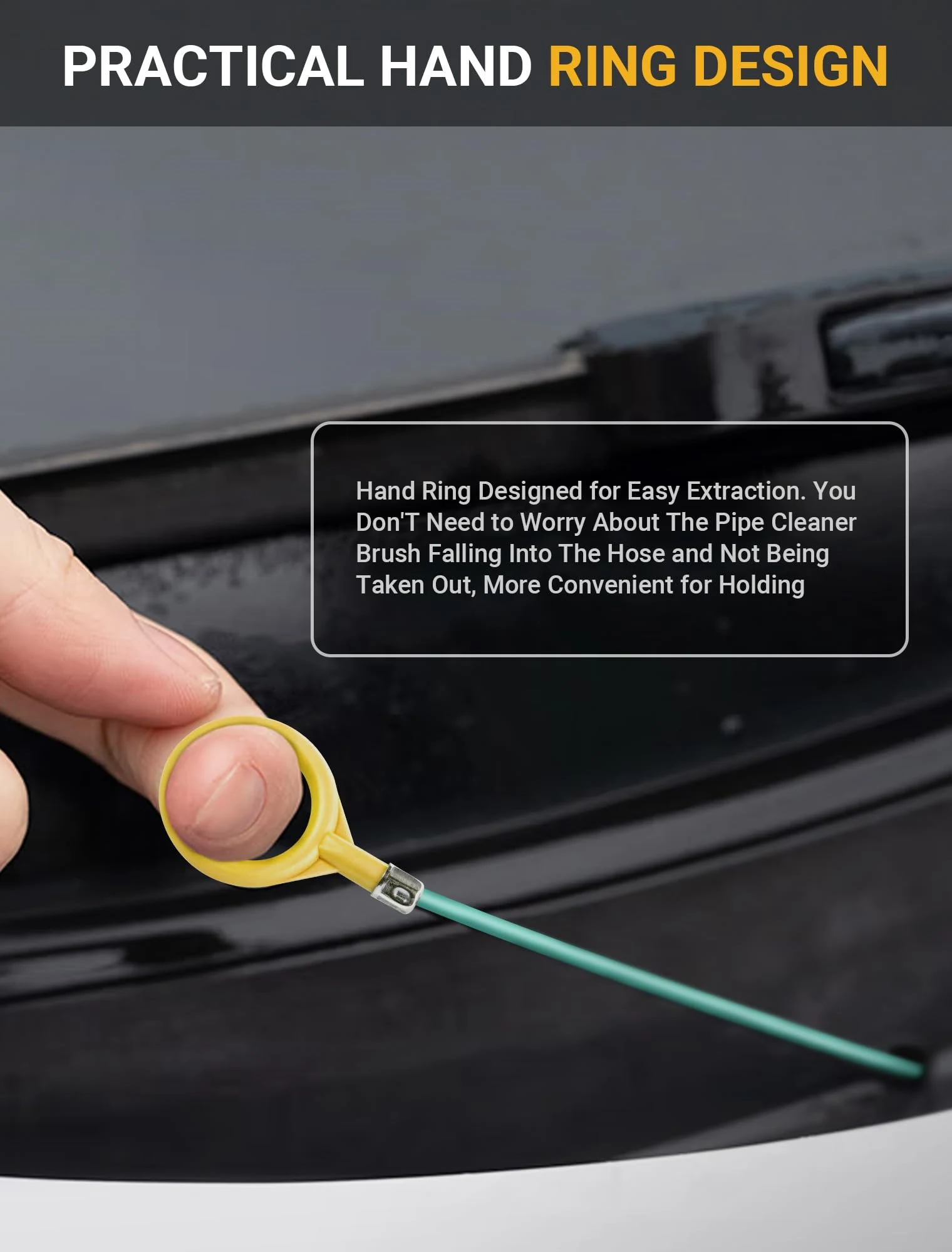 SARDVISA 120-Inch Sunroof Drain Cleaning Brush, Flexible Tube Cleaner product photo, view 6 of 7