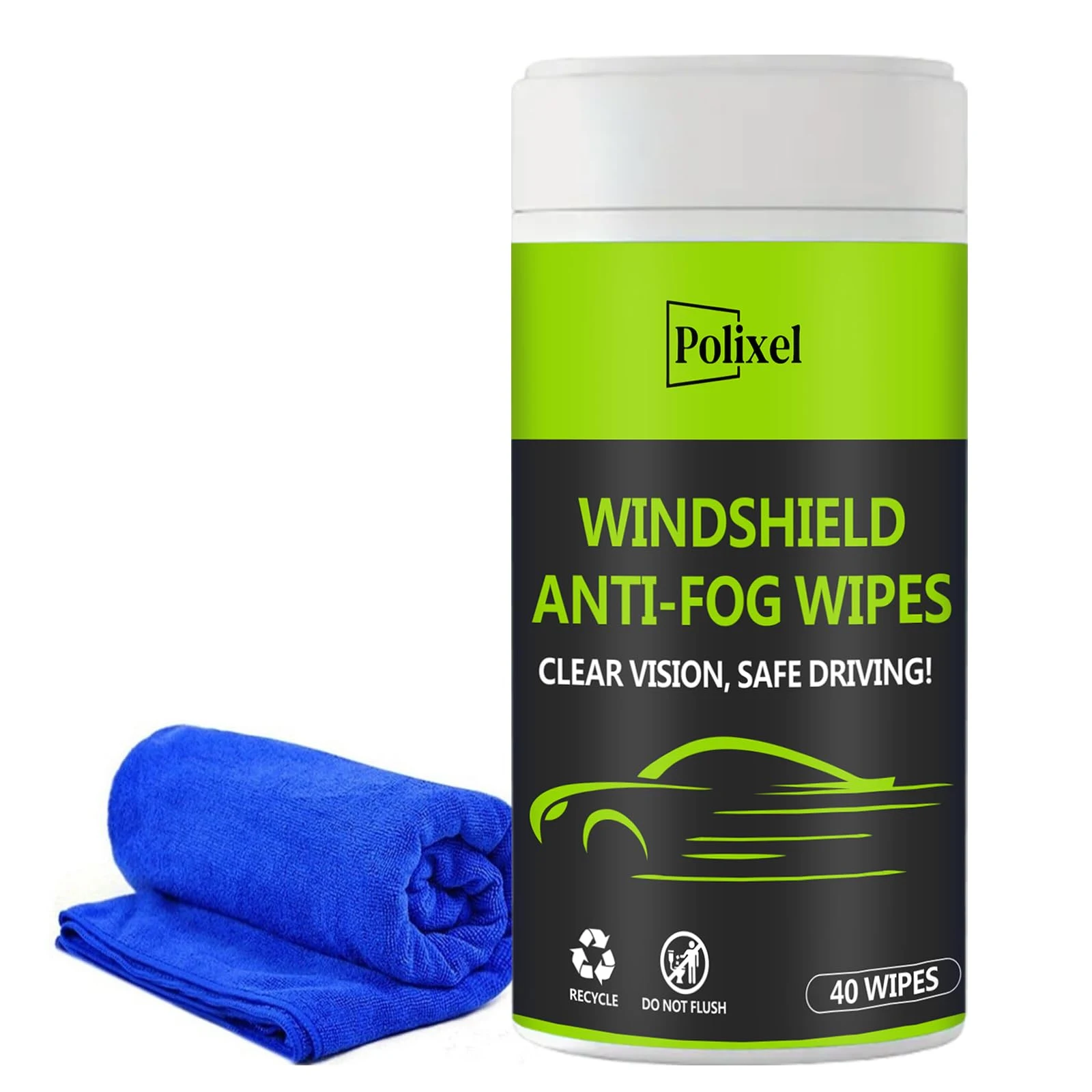 SHIELDOM Glass Anti-Fog Wipes Pre-moistened Defogger to Prevent Fogging on Bathroom Mirror, Shower Door, Car Windshield, Wind product photo, view 2 of 10