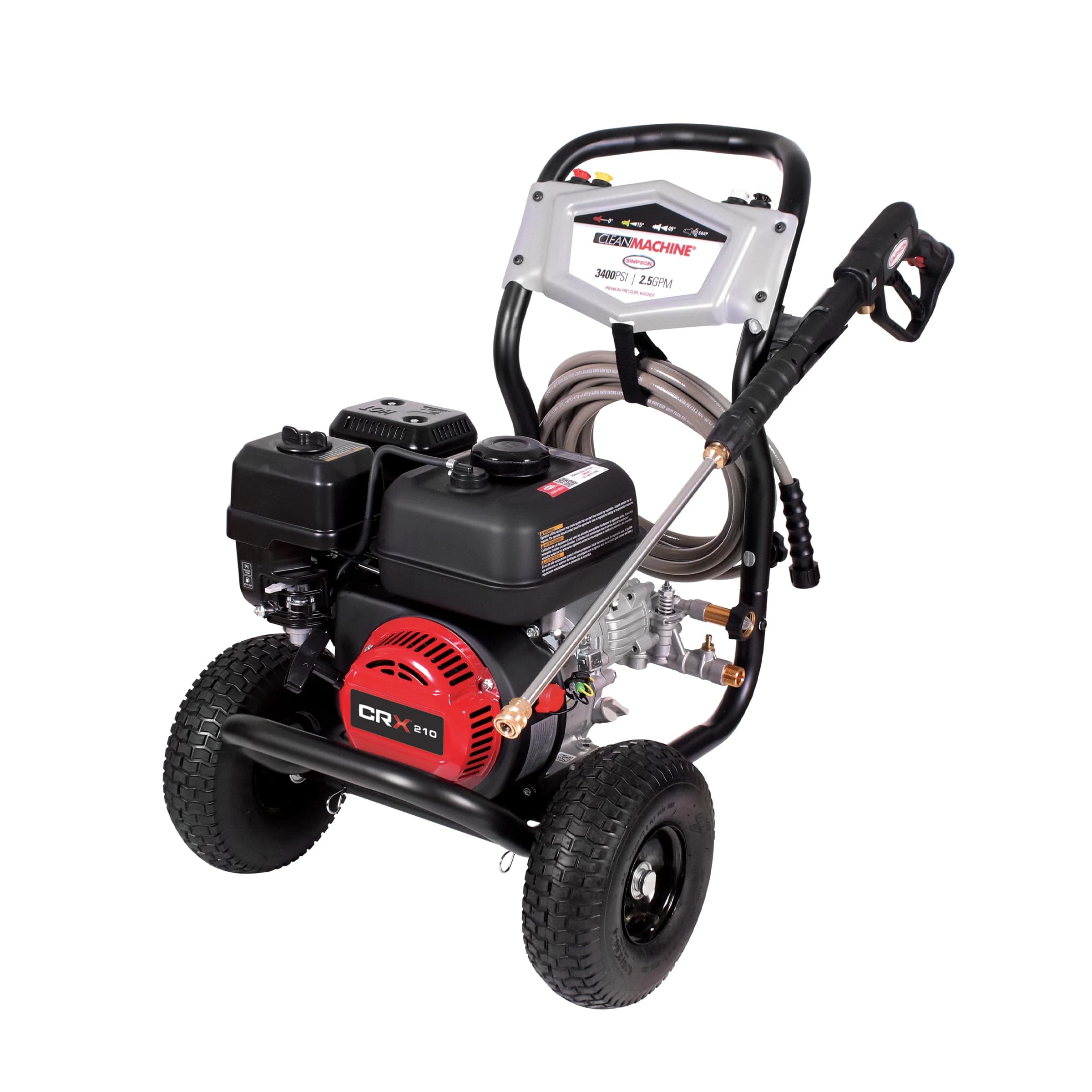 Simpson Clean Machine 3400 PSI Gas Pressure Washer, 2.5 GPM, CRX engine product photo, view 2 of 7