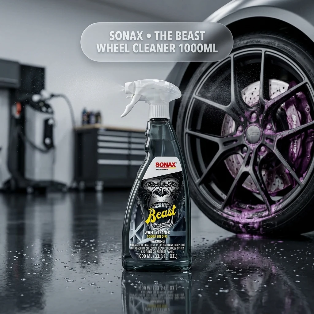 SONAX The Beast Wheel Cleaner, Color-Changing Non-Acid Formula, 1 Liter product photo, view 1 of 7