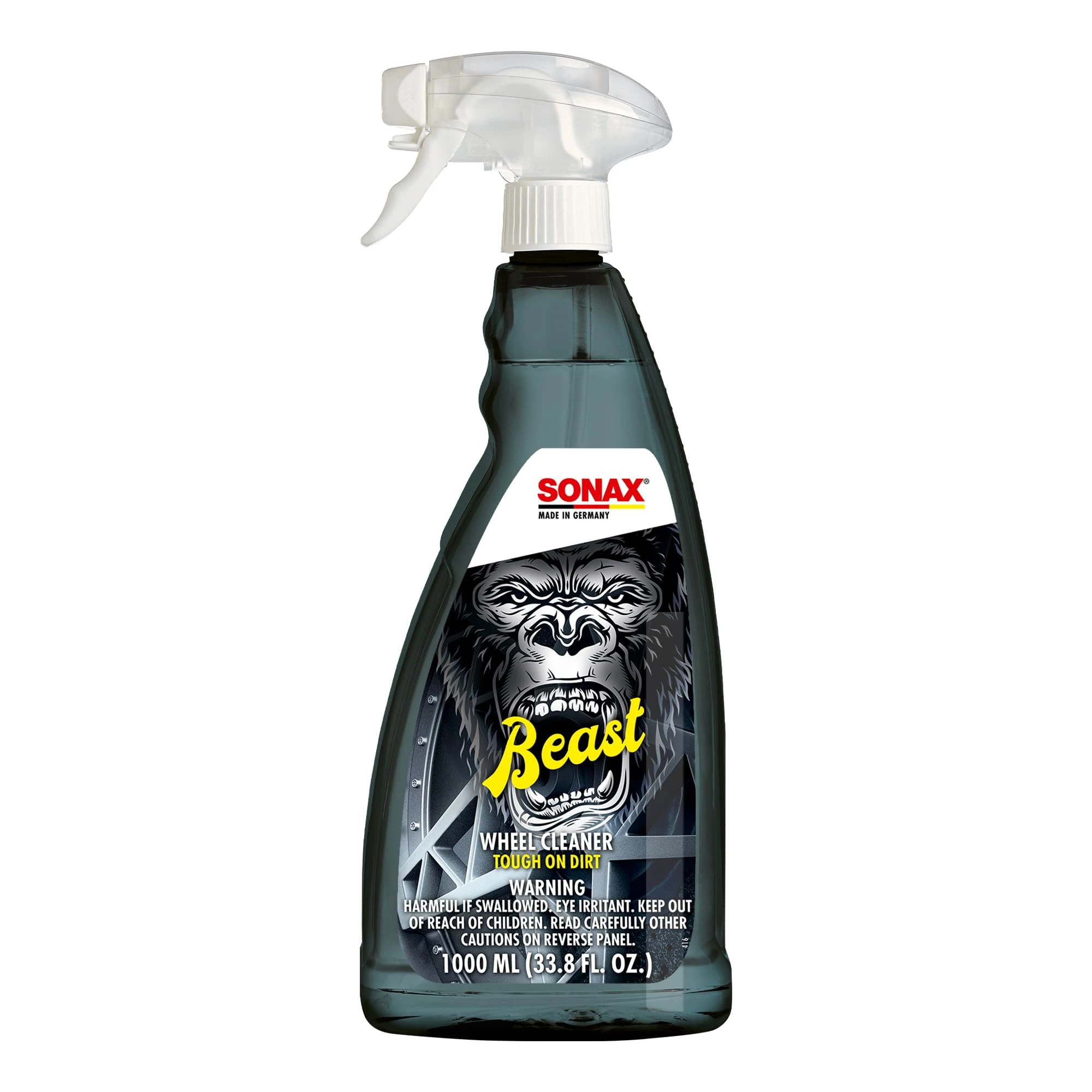 SONAX The Beast Wheel Cleaner, Color-Changing Non-Acid Formula, 1 Liter product photo, view 2 of 7