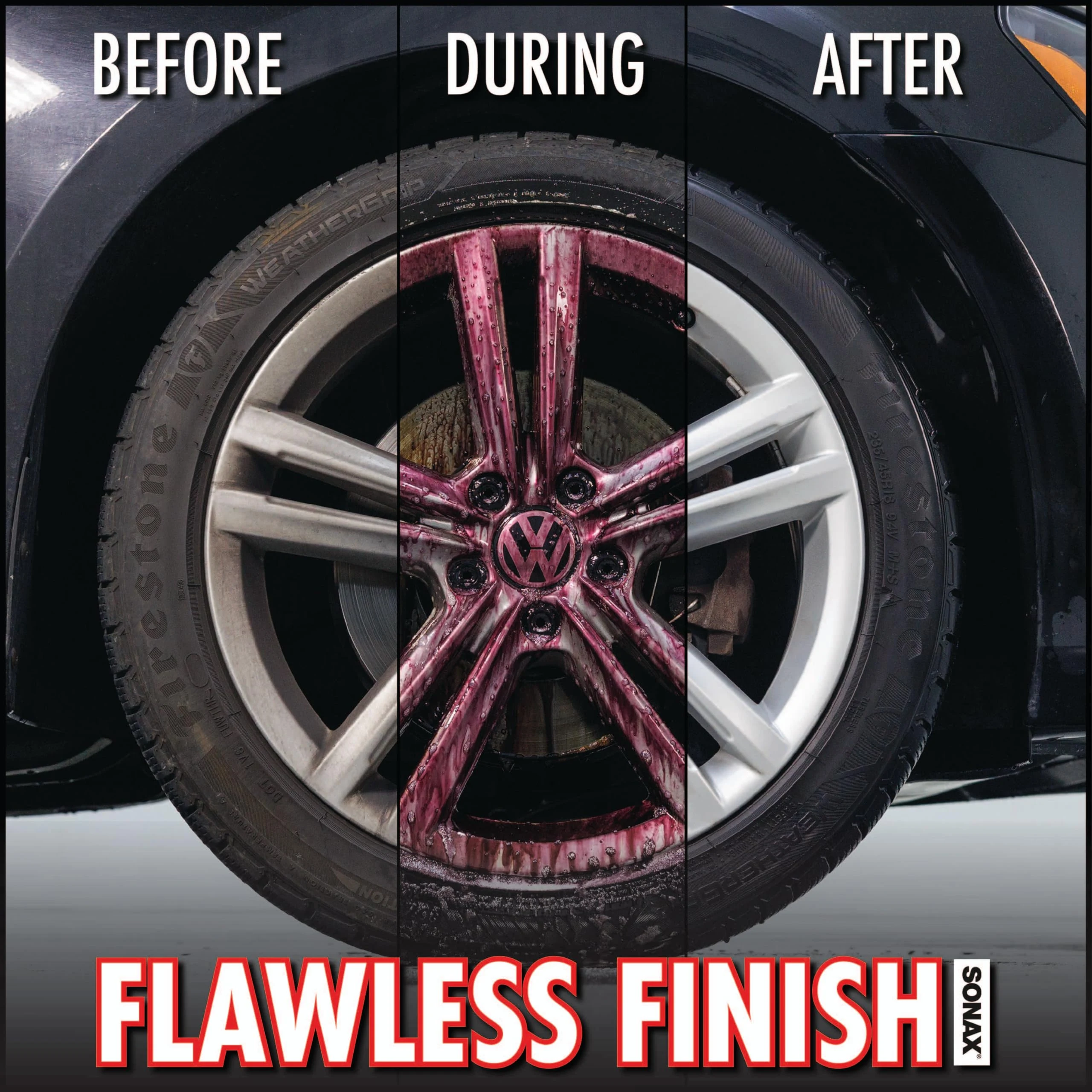 SONAX Wheel Cleaner Full Effect, Non-Acid Brake Dust Cleaner, 500 ml product photo, view 4 of 6